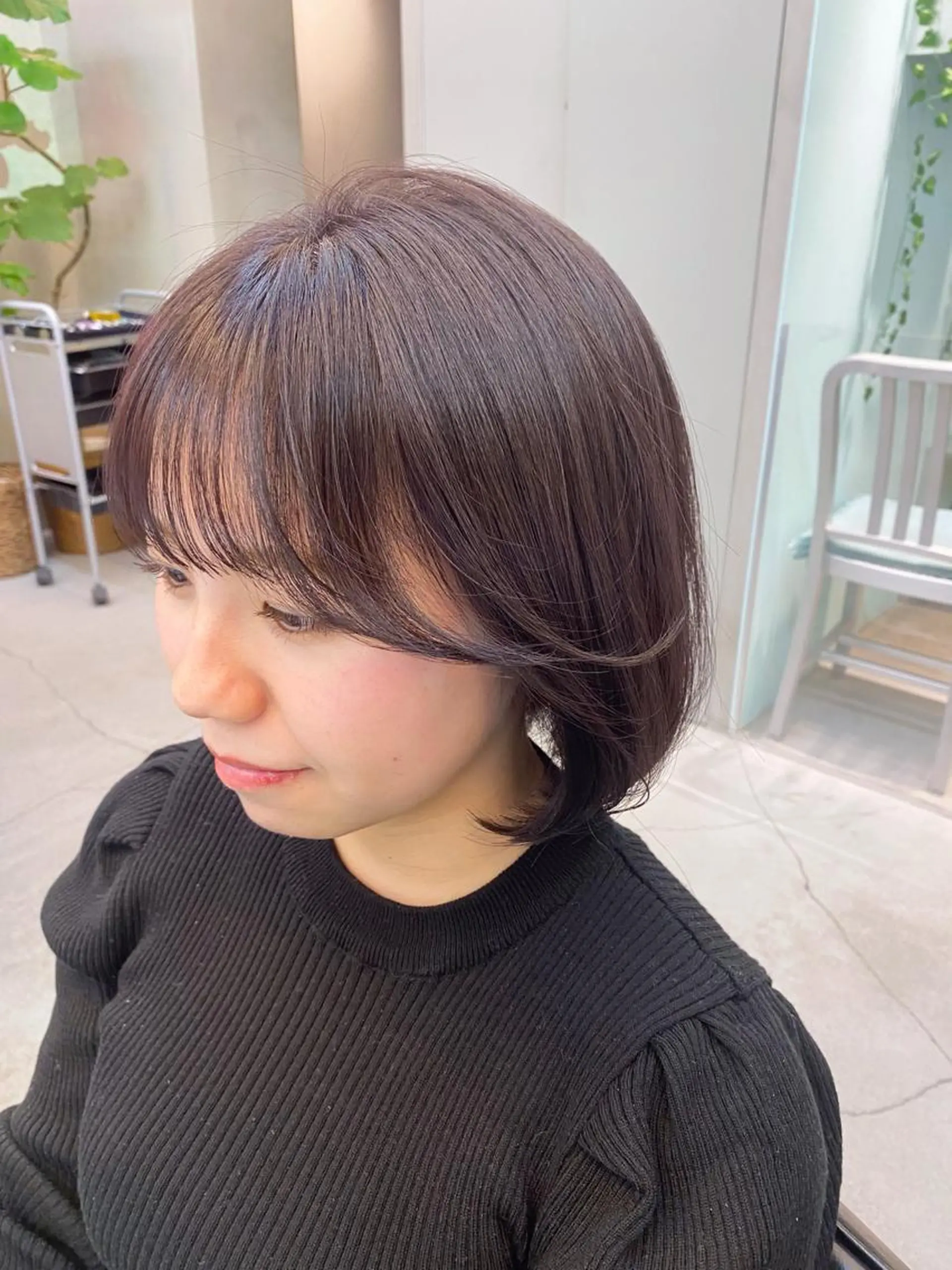 ショート カラー カット ヘアカラー トリートメント 岡野 静華のヘアスタイル