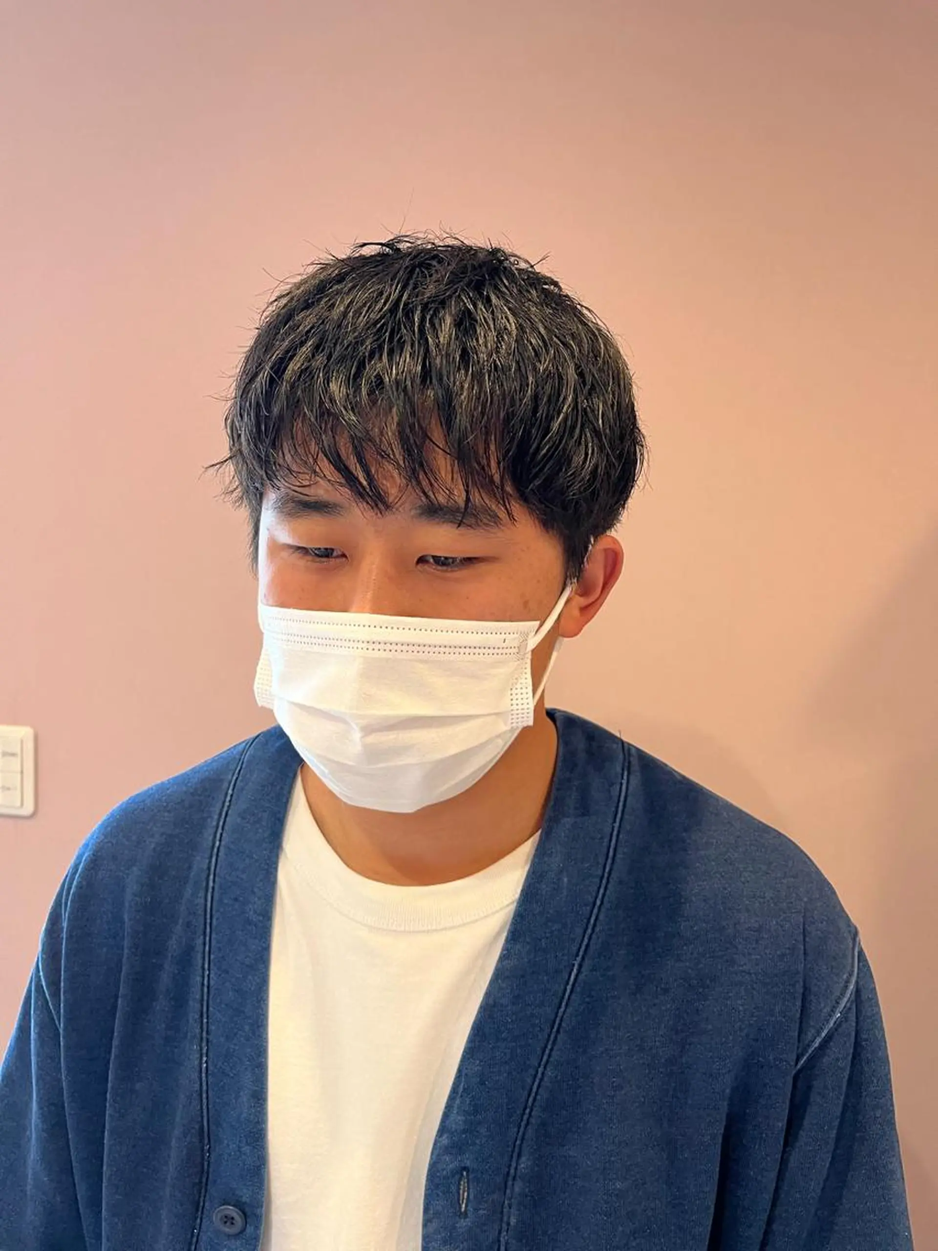 パーマ メンズ カット パーマ フルールドソレイユ所属・♡ナナコ♡ レイヤー/艶髪のヘアスタイル