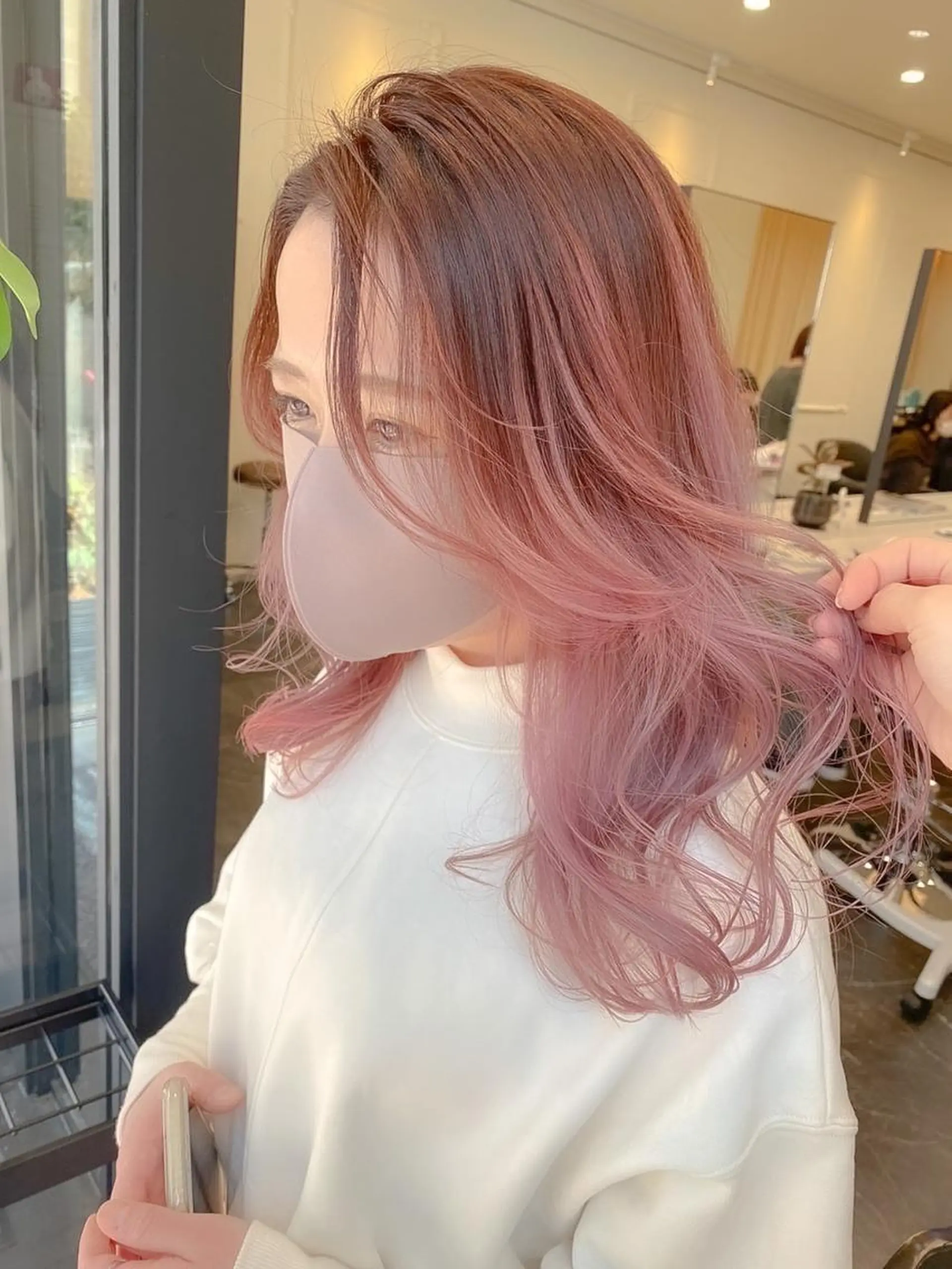 ミディアム カラー UP-PU ART  HAIRのヘアスタイル