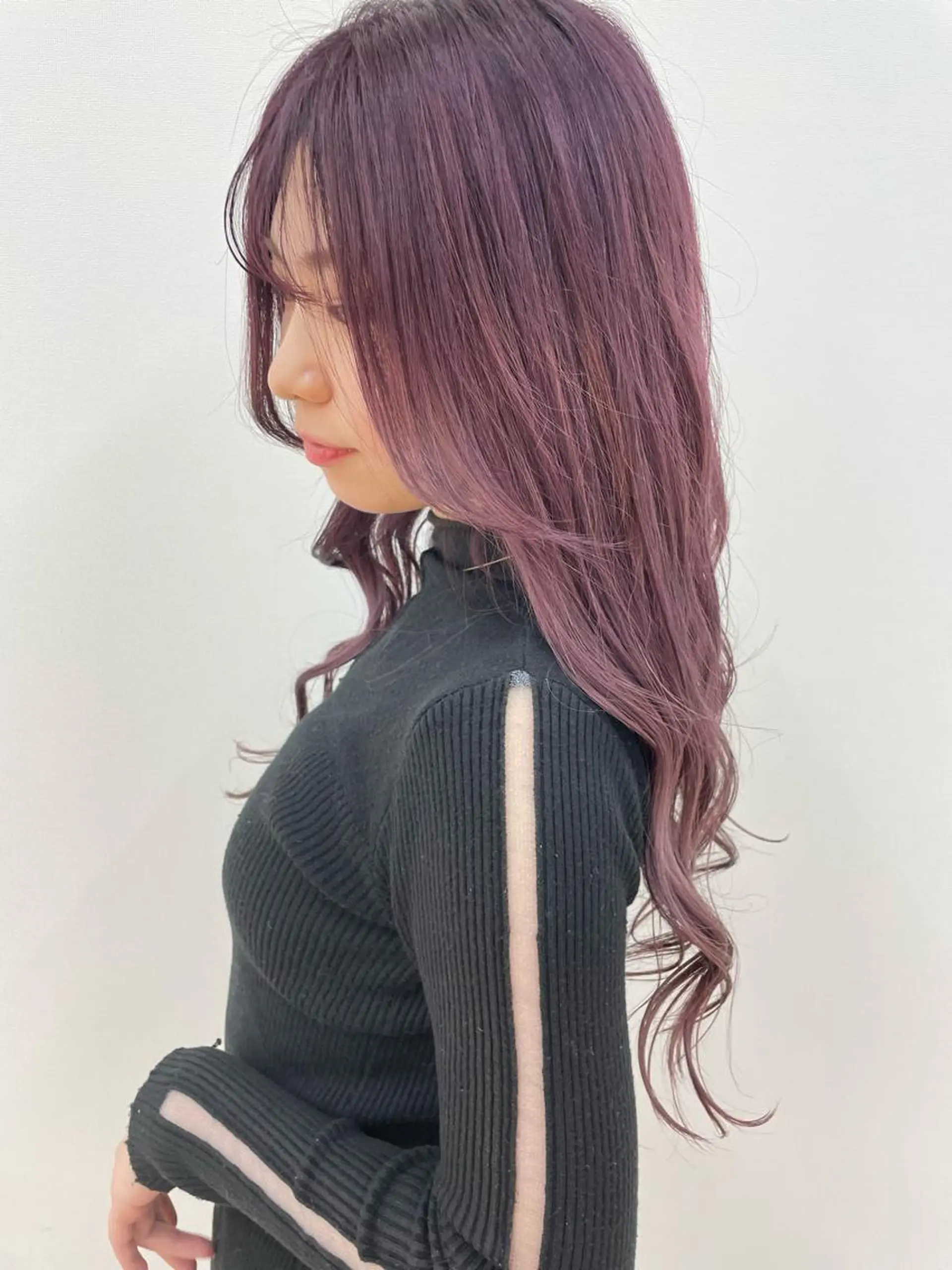 ロング カラー ピンクカラー ピンクパープル パープルカラー ハイトーン 🌷ハルミ🌷のヘアスタイル