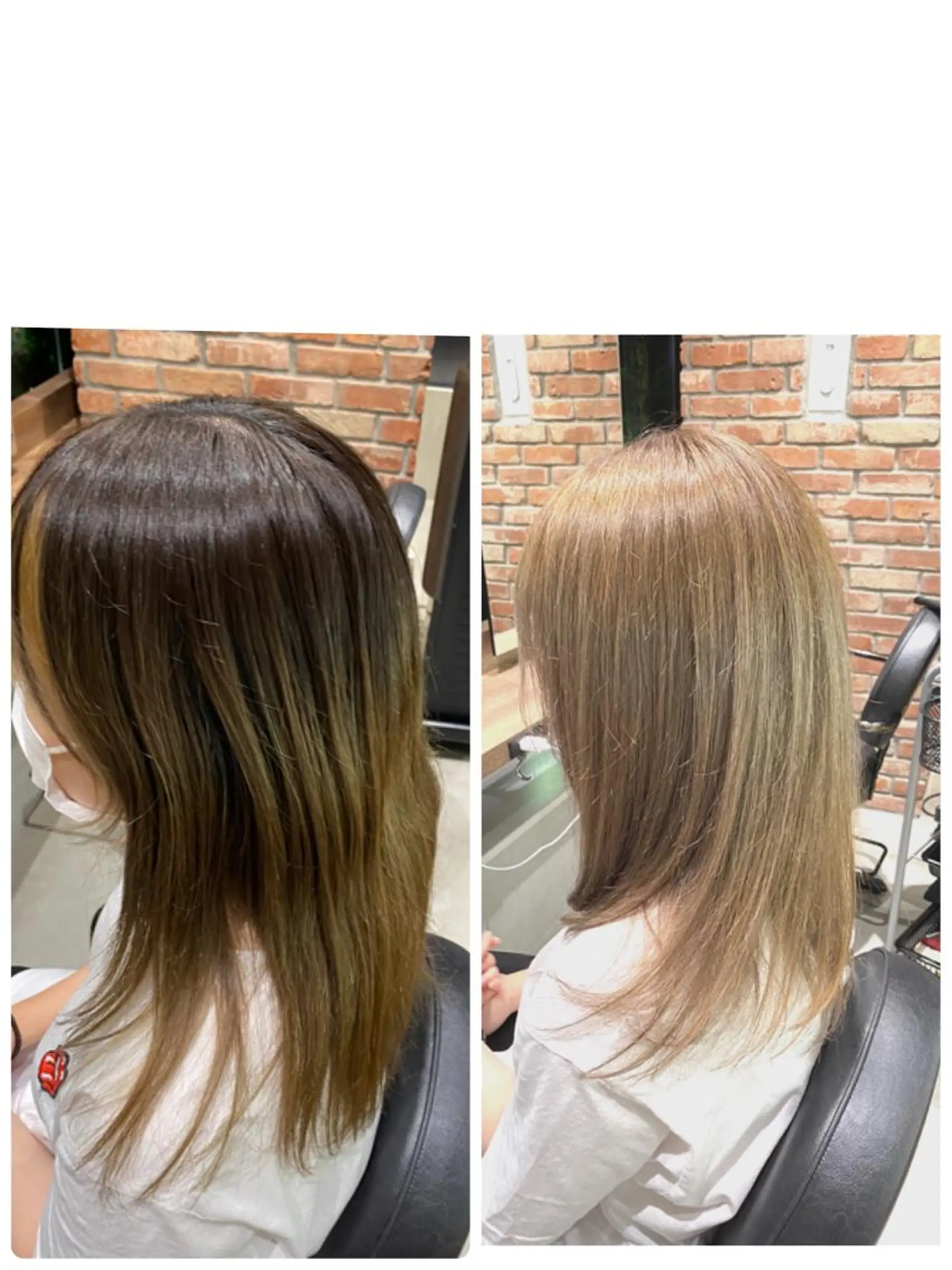 カラー ベージュカラー ダブルカラー ミルクティーベージュ MUK ムクのヘアスタイル