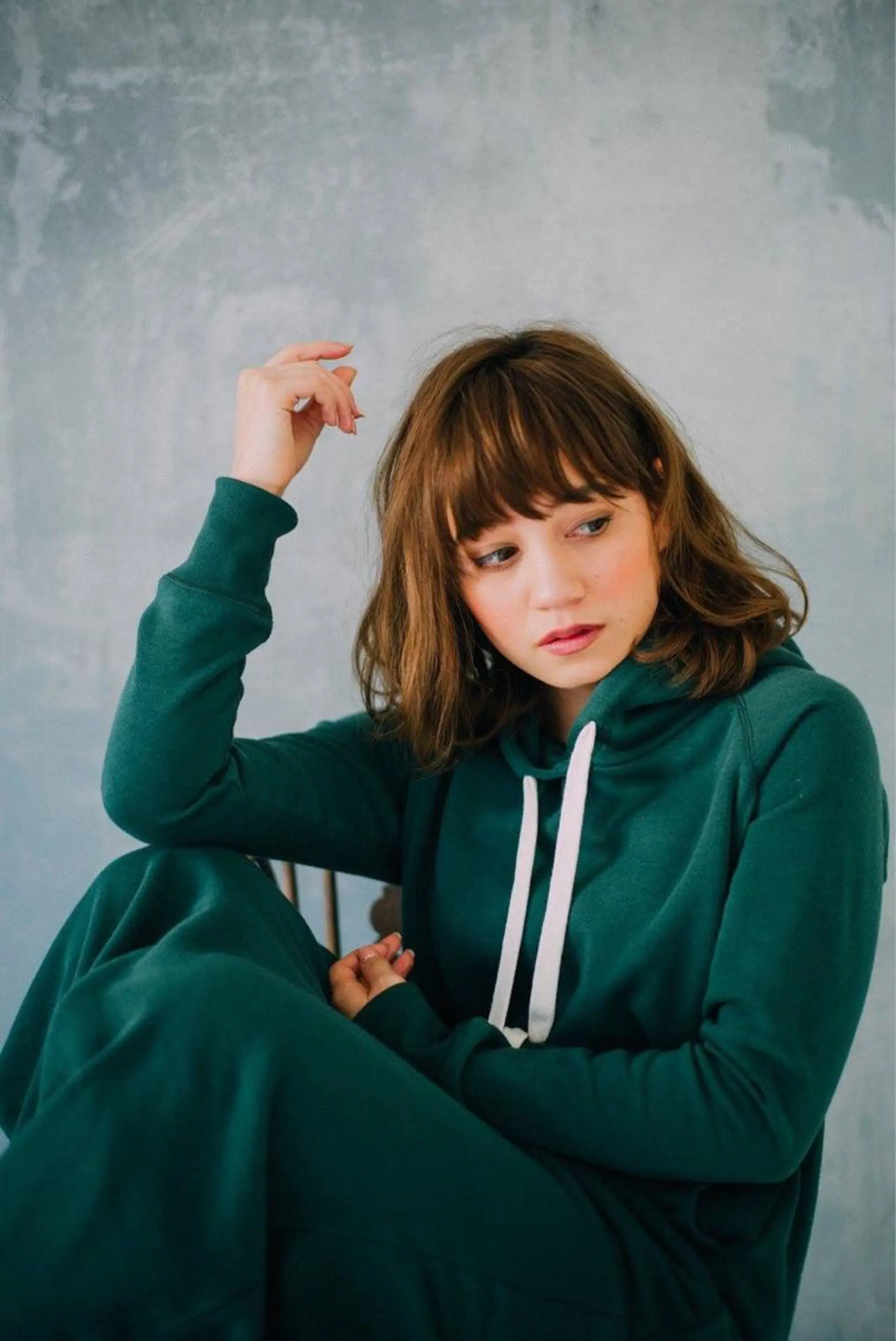 ミディアム カラー パーマ ベージュカラー 舘野 太嘉宏のヘアスタイル