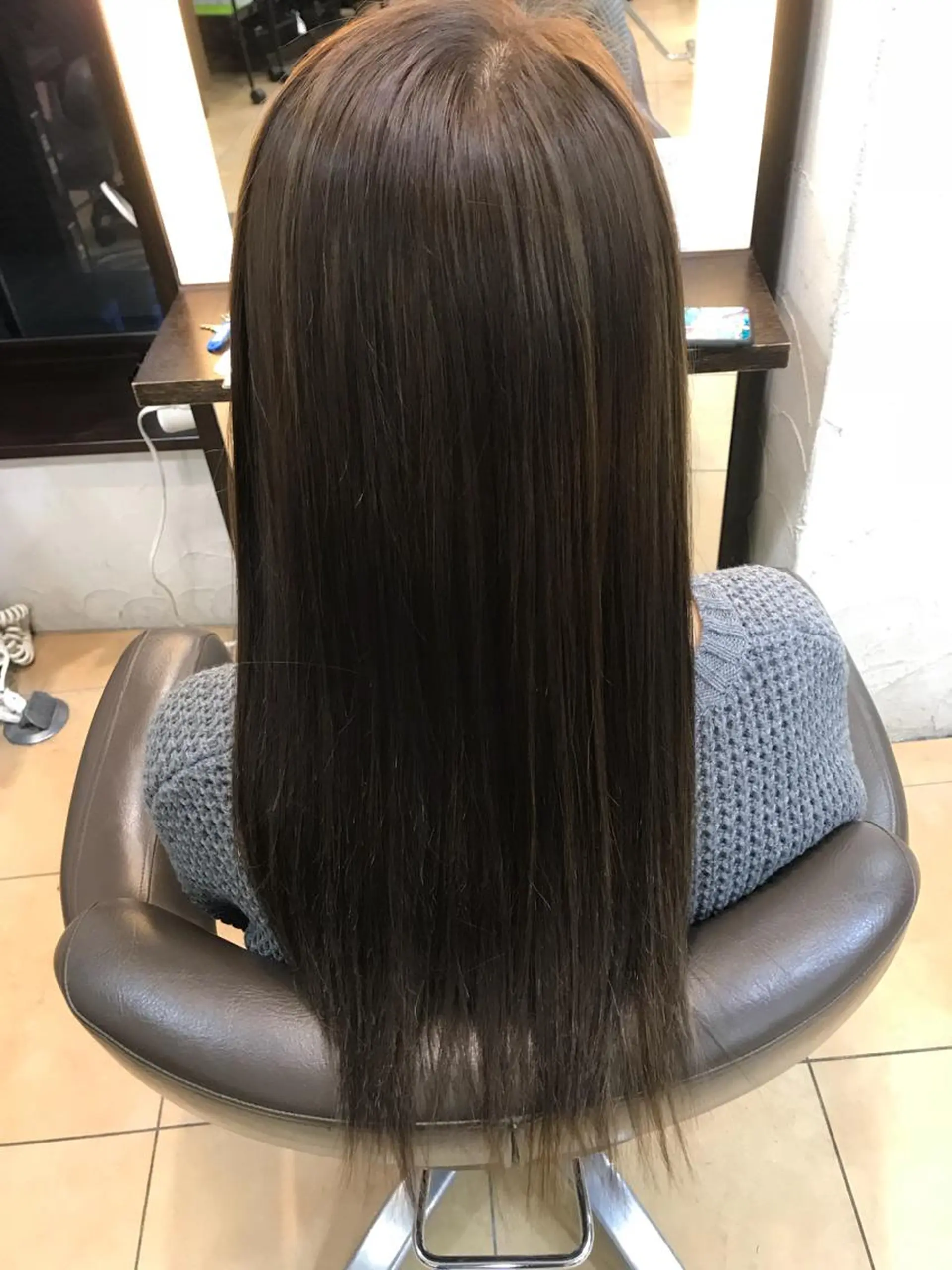 ロング ハイライト 中田 サヤカのヘアスタイル