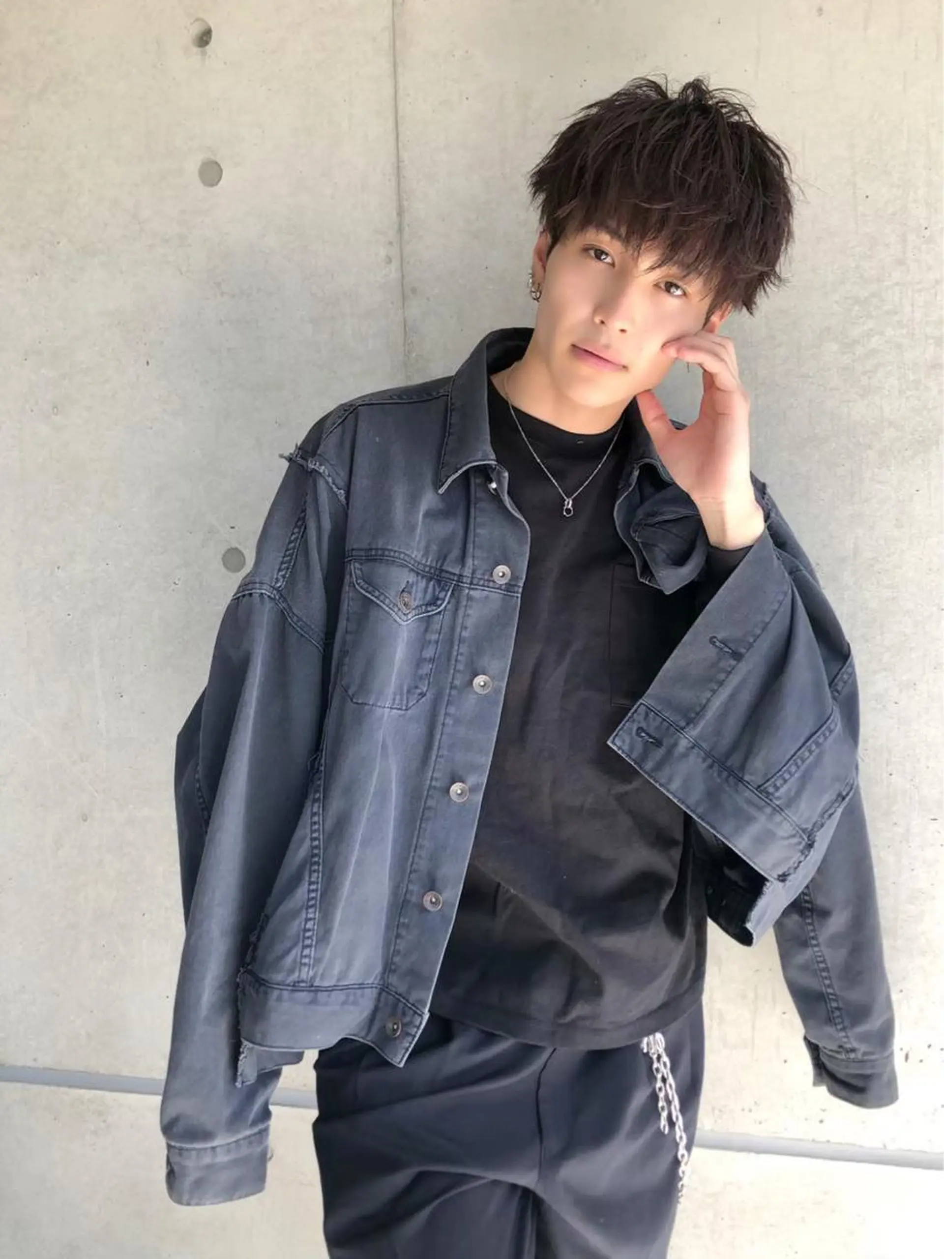 ショート カラー ヘアアレンジ ヘアカラー トリートメント ヘッドスパ ヘアセット ✨【公式】渋谷メンズ サロン BLUCK✨のヘアスタイル