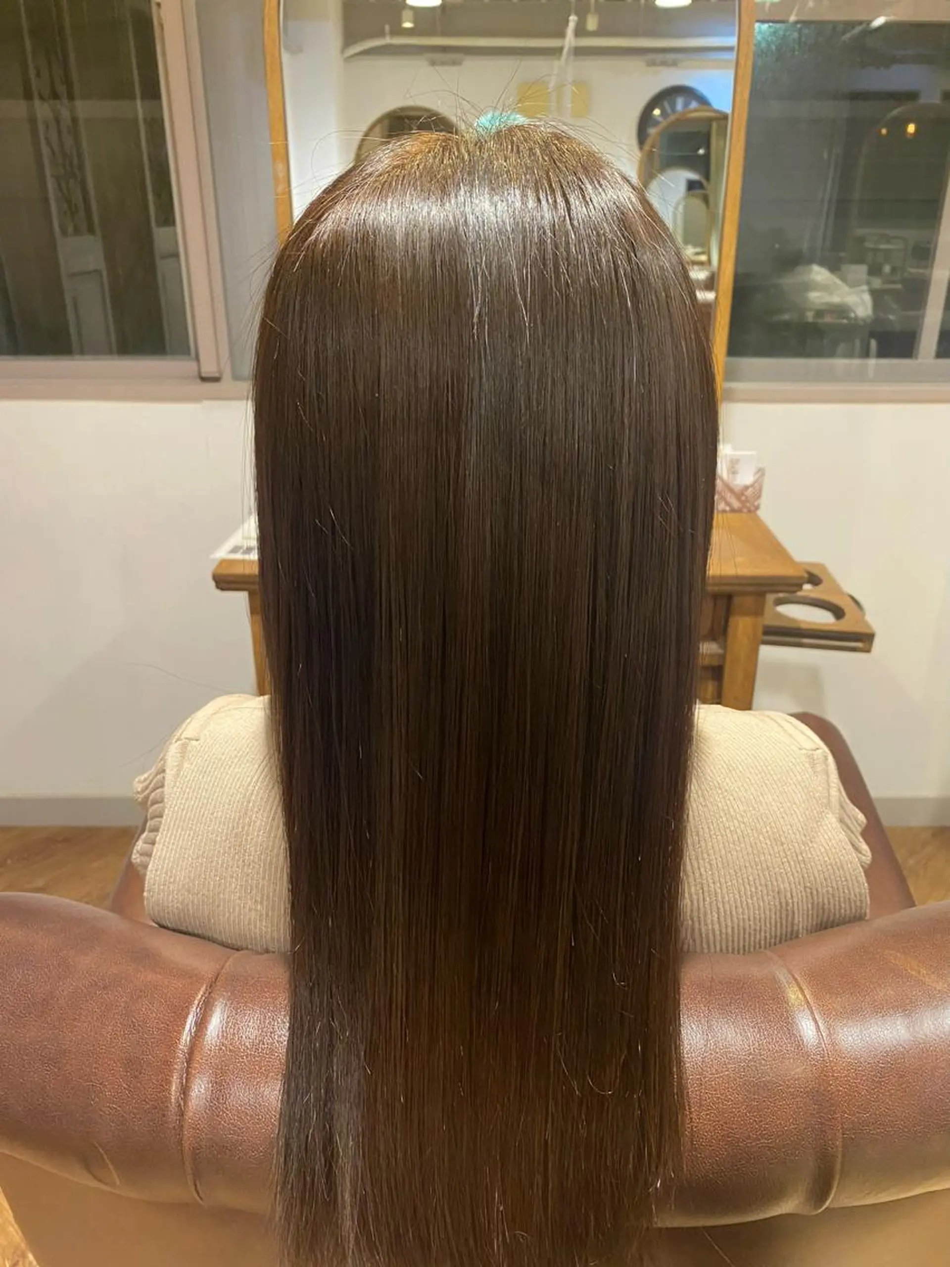 ロング カラー オリーブカラー 馬渕 拓海のヘアスタイル