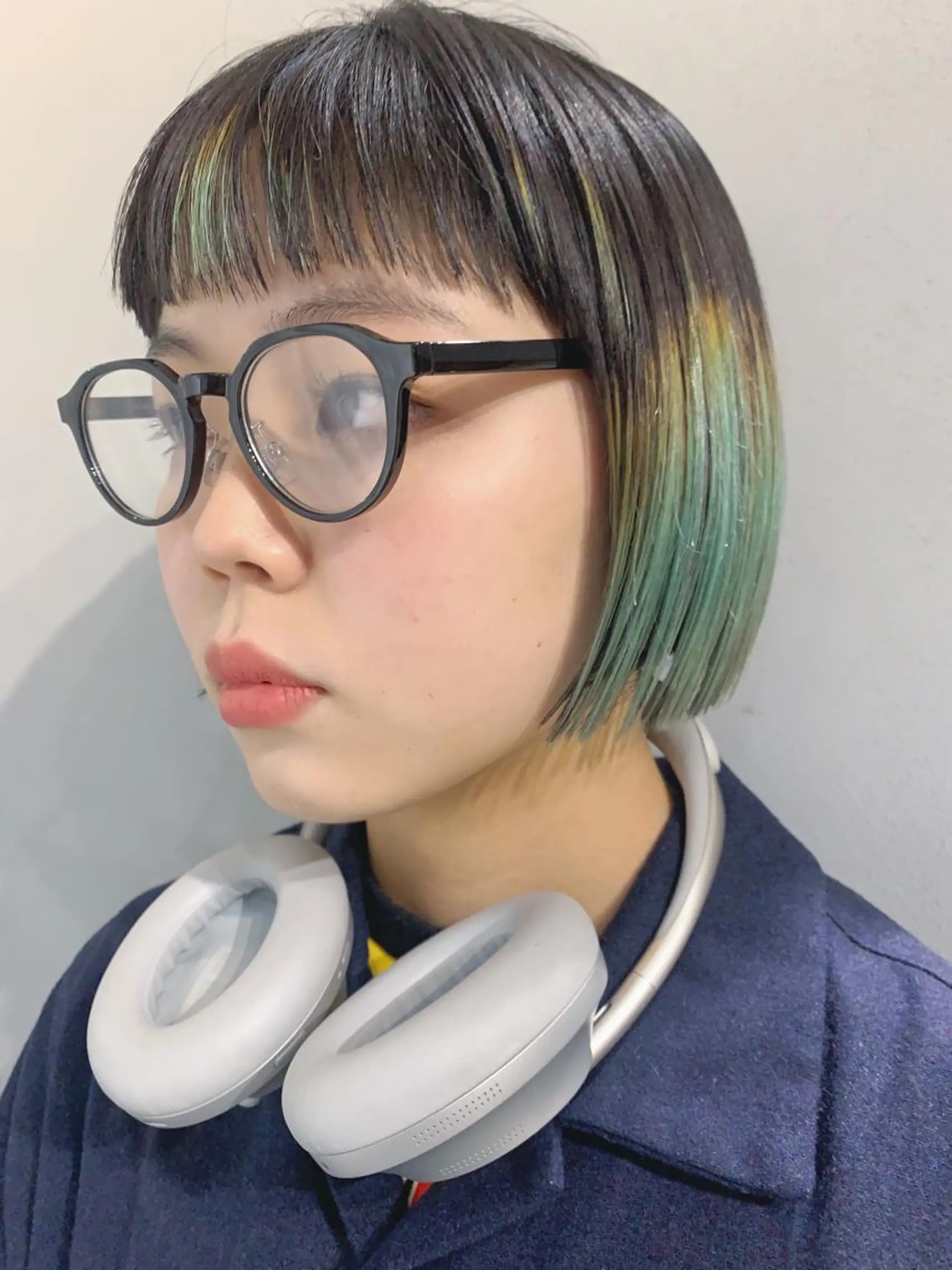 ショート カラー ボブパーマコテ巻き風 パーマNo1深江秀平のヘアスタイル