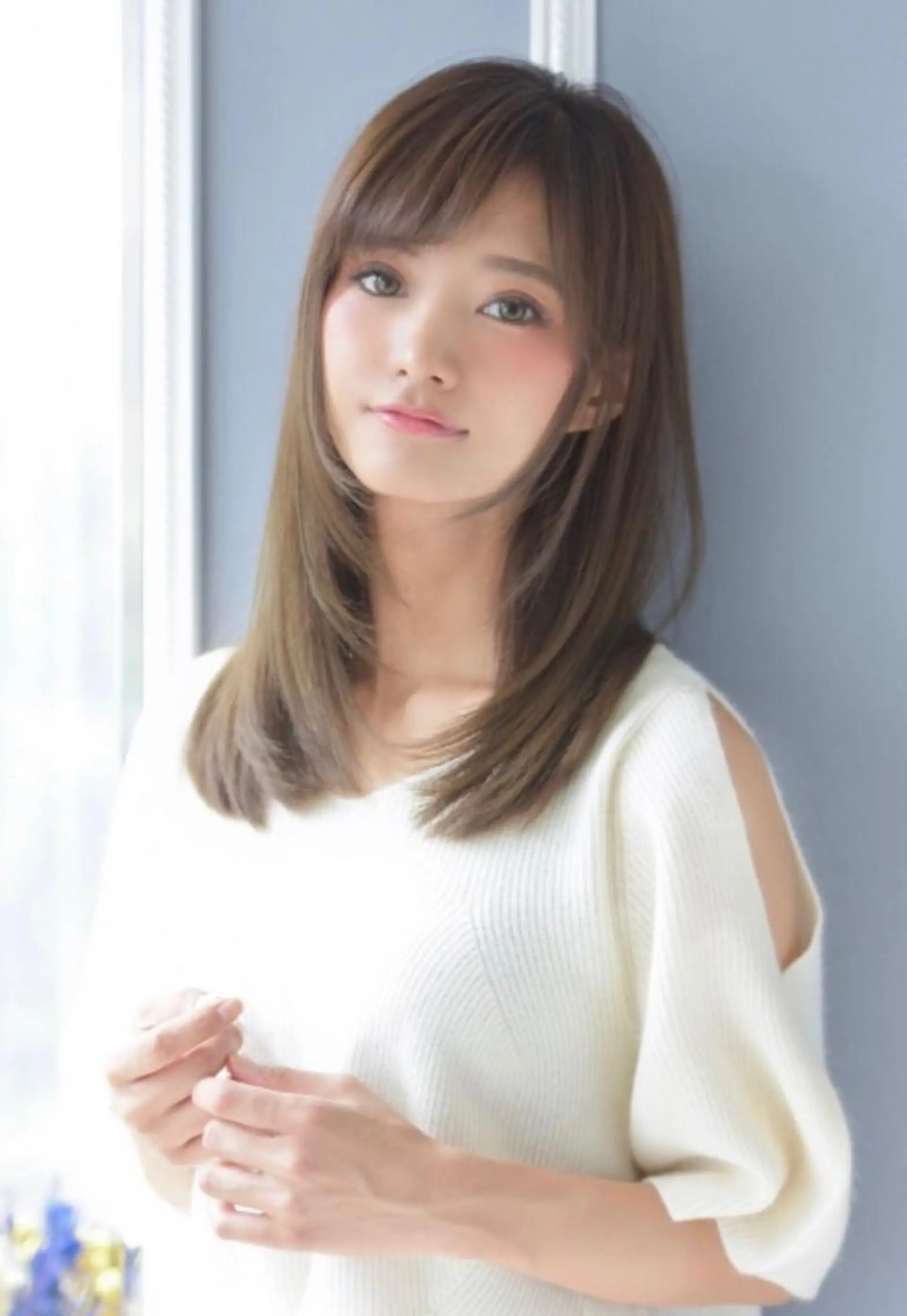 ロング カット 縮毛矯正 奥谷 美代子のヘアスタイル