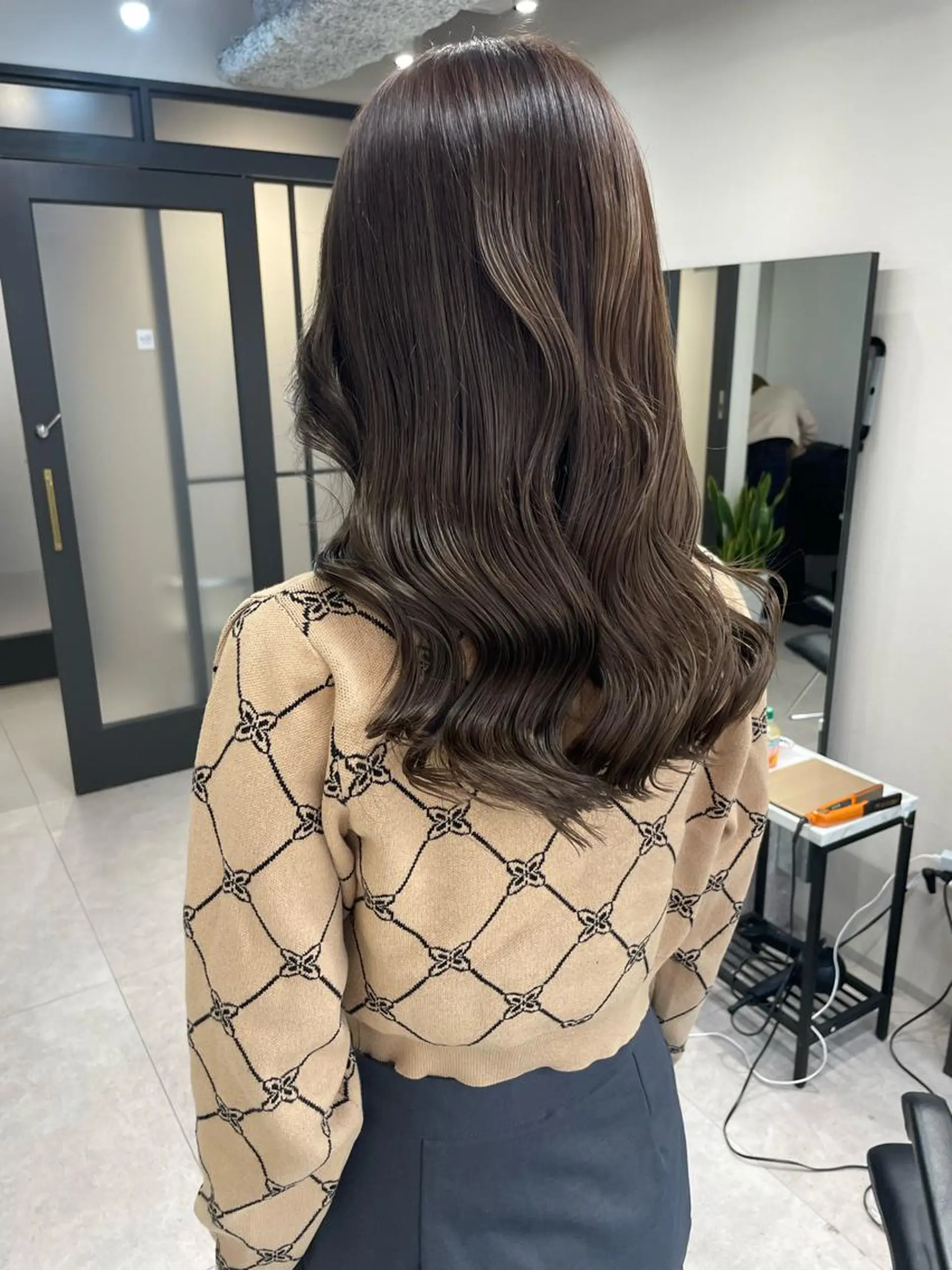 ロング カラー カット ヘアカラー トリートメント 髪質改善will hairdesignのヘアスタイル