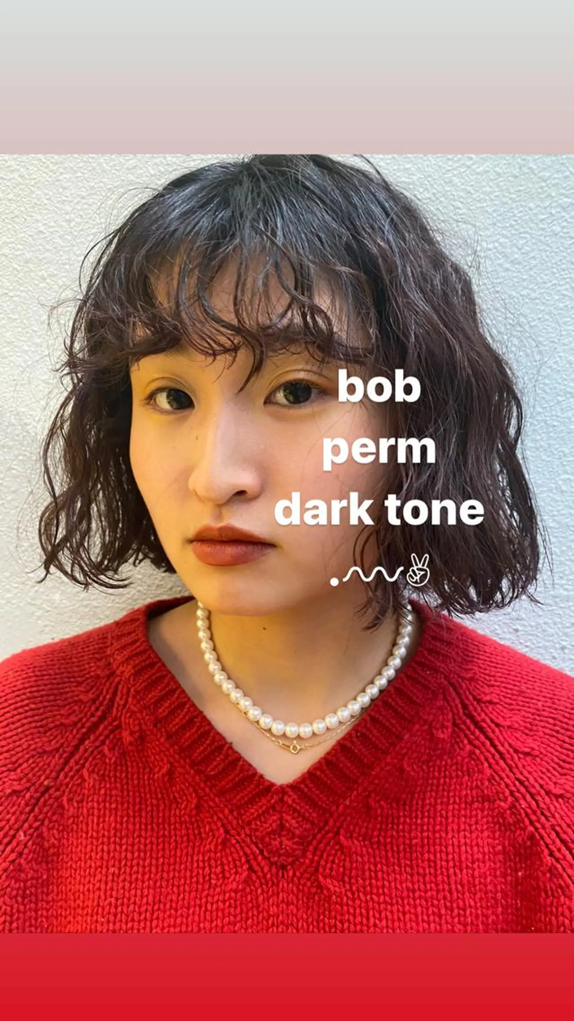 ショート カラー パーマ ボブ パーマ指名No1 /namiのヘアスタイル