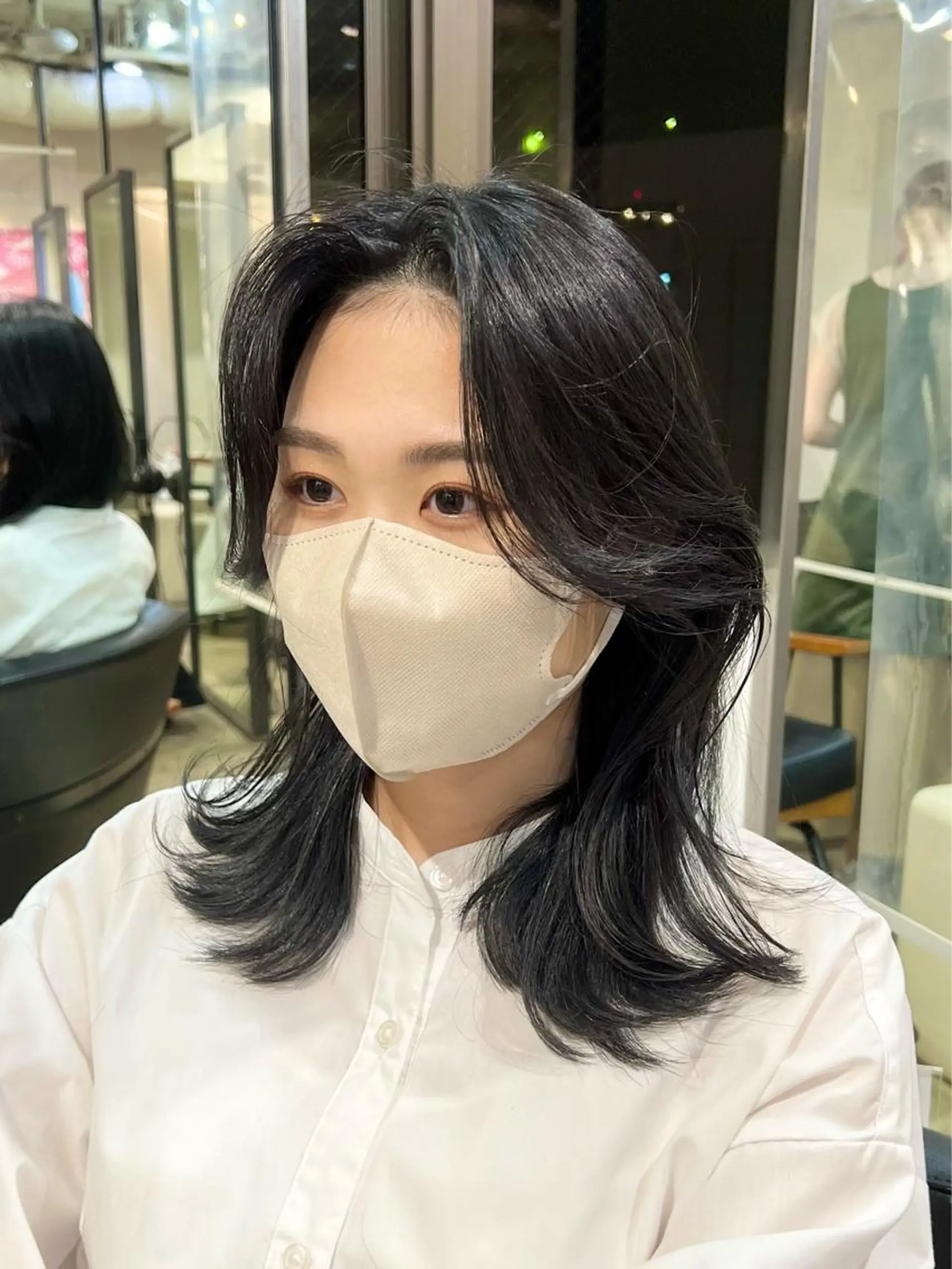 ミディアム くびれヘア 【韓国風くびれヘア】 joule小木曽輝のヘアスタイル