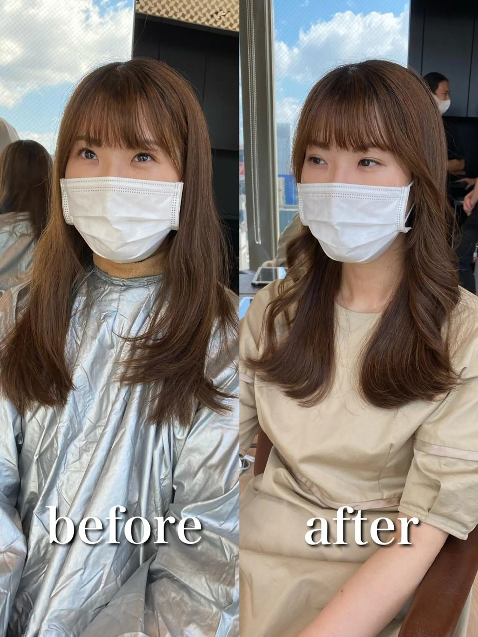 セミロング くびれヘア 顔周りカット 小顔カット トリートメント 【1日2名様限定】 AFLOAT白川雄副のヘアスタイル