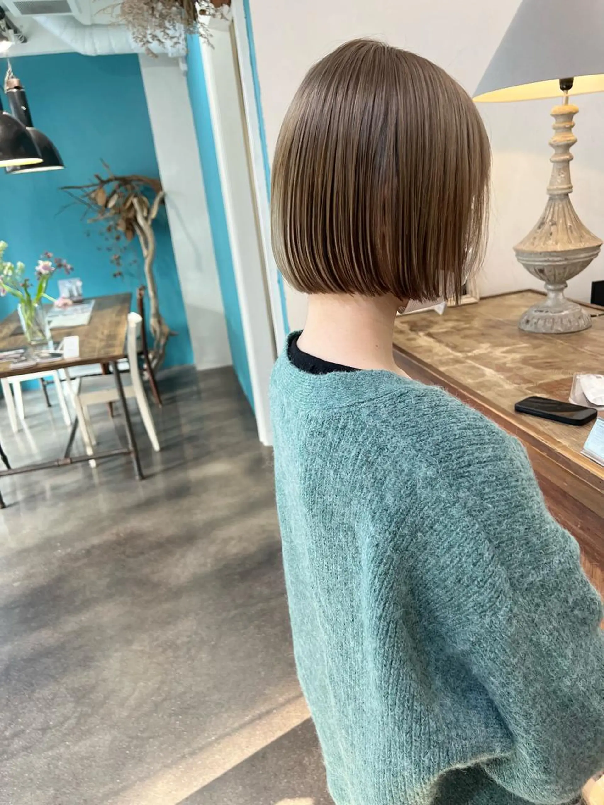 ショート カラー ベージュカラー 黒髪 ブリーチ ブラウンカラー ブラウンベージュ ヘアカラー 千葉 郁也のヘアスタイル