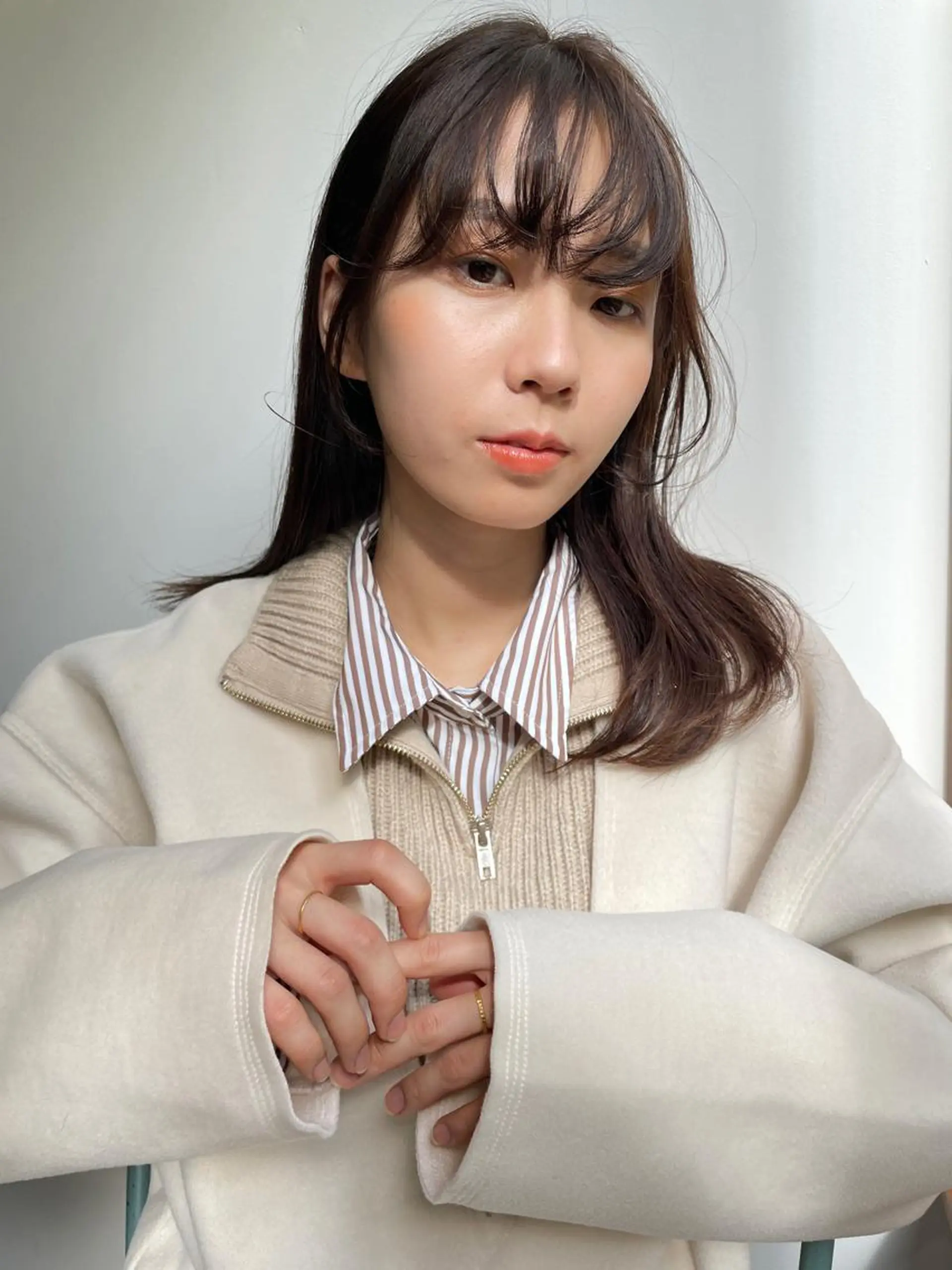 セミロング 似合わせヘア🤍 面田法子のヘアスタイル