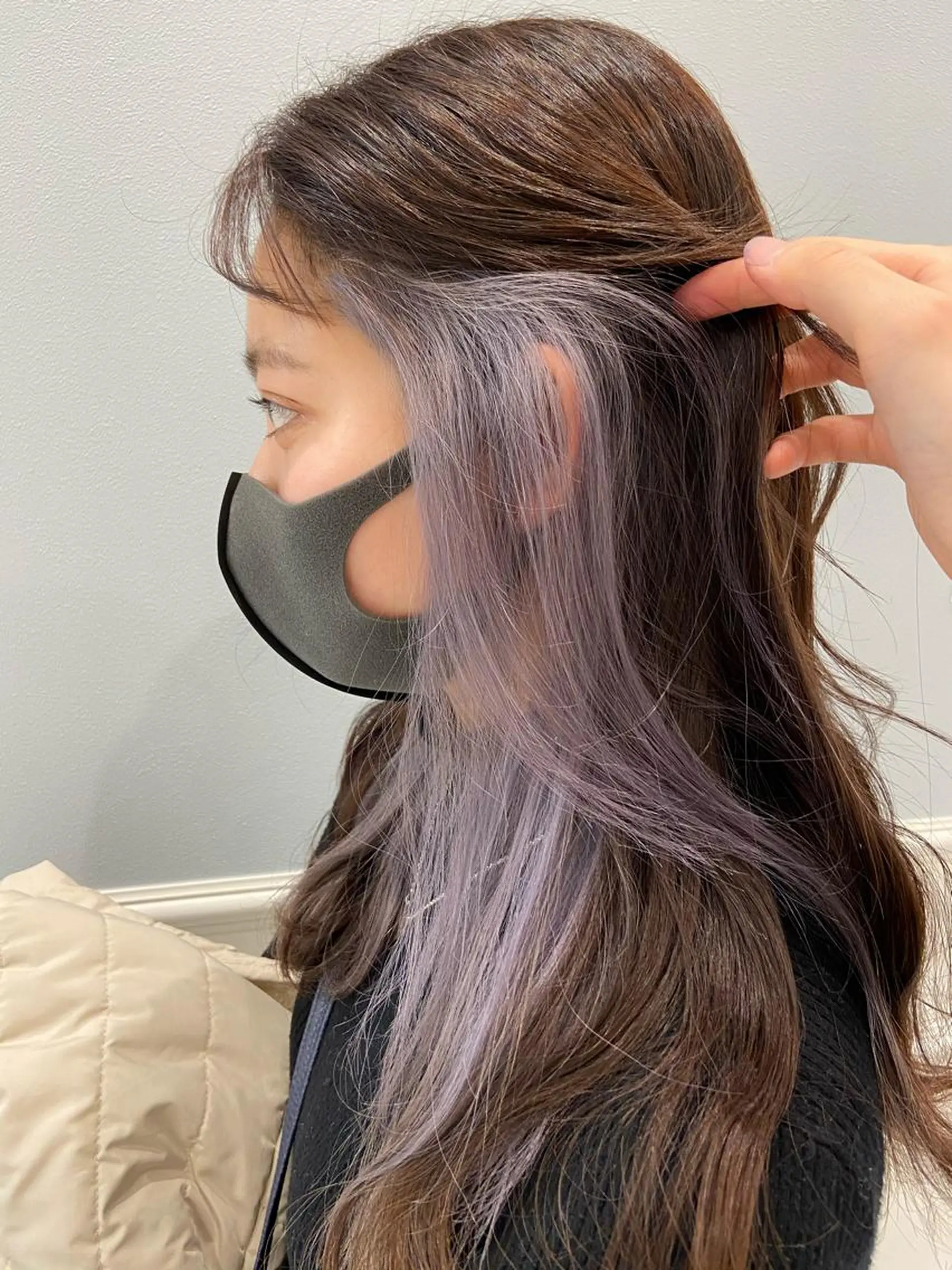 ロング カラー ブリーチ ヘアカラー 透明感カラー 松田晃代のヘアスタイル