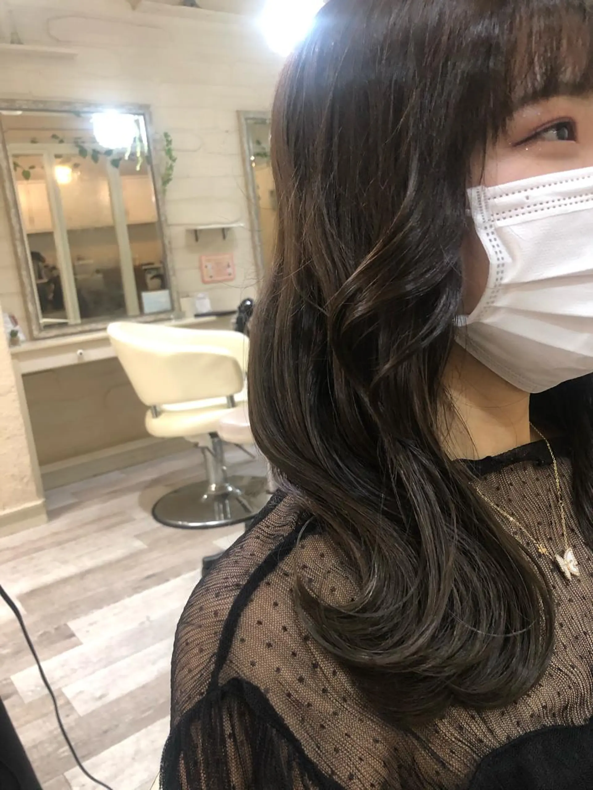 ロング ヨシンモリ 韓国風ヘア カット トリートメント カラー特化美容師 なかもと たつひろのヘアスタイル
