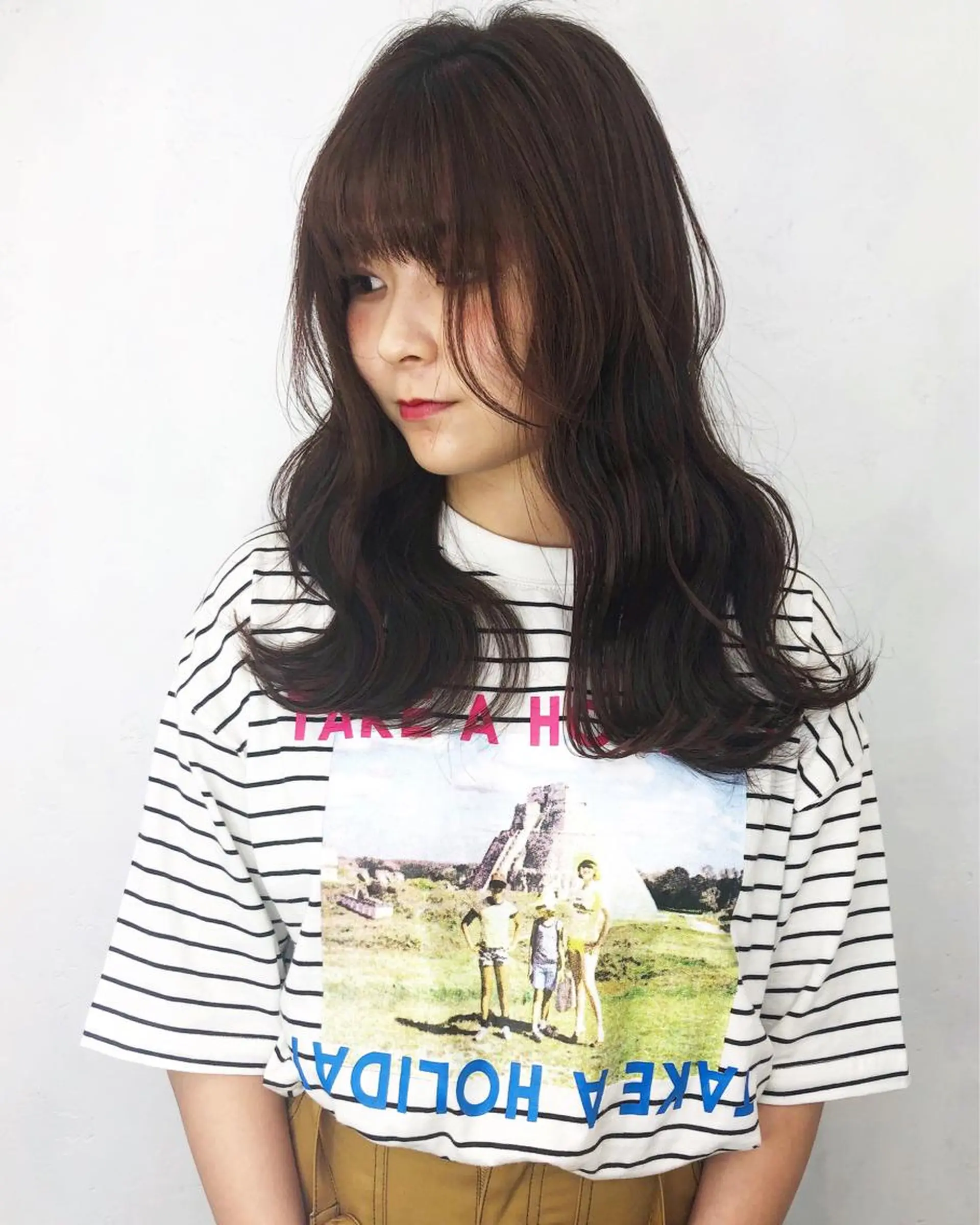 ロング カラー メンズ オルチャンヘア カット ヘアカラー トリートメント pigment所属・♡MIHO♡ スタイリストのヘアスタイル