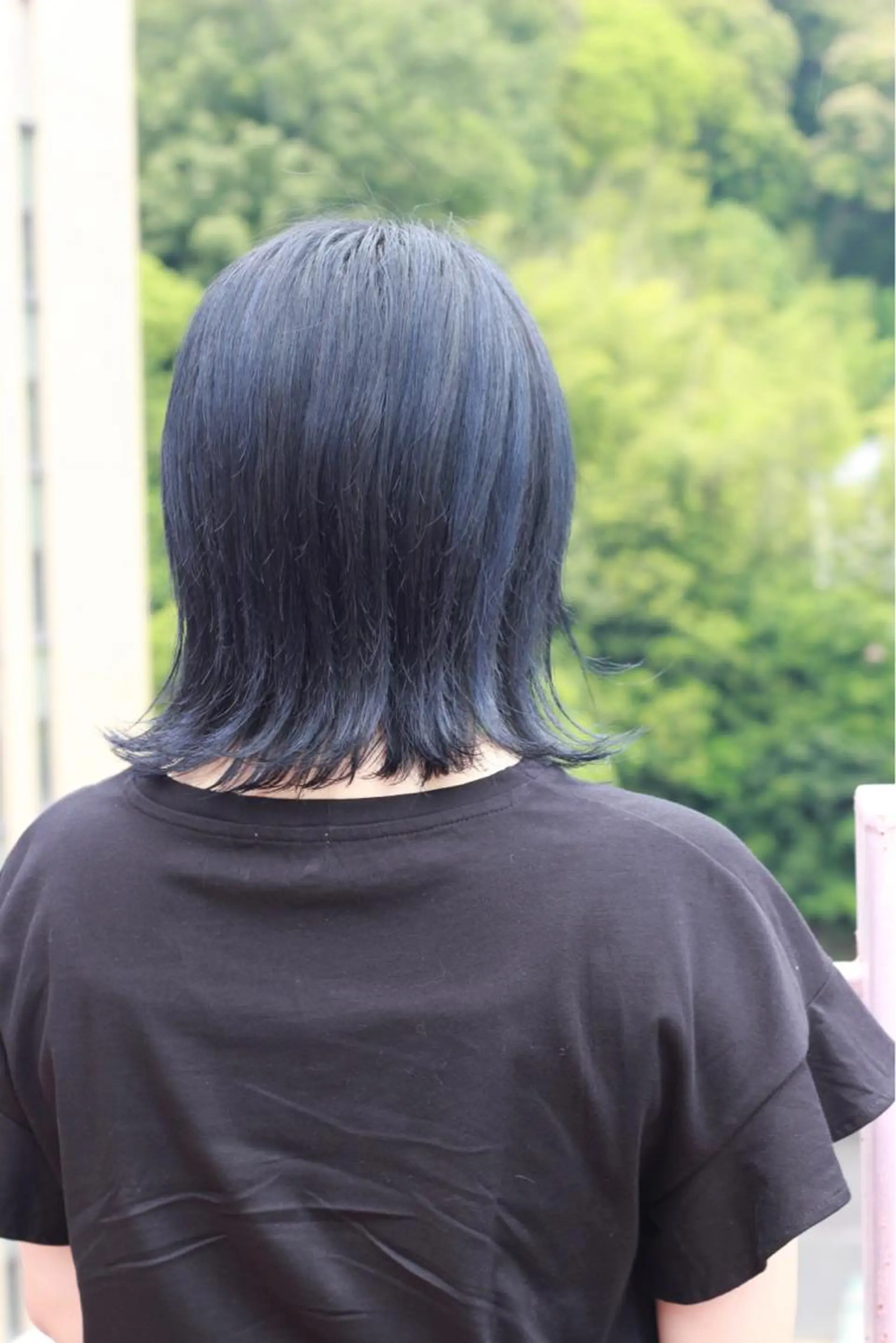 ミディアム カラー ブルーカラー ネイビーカラー ヘアカラー Viage （ビアージュ）のヘアスタイル