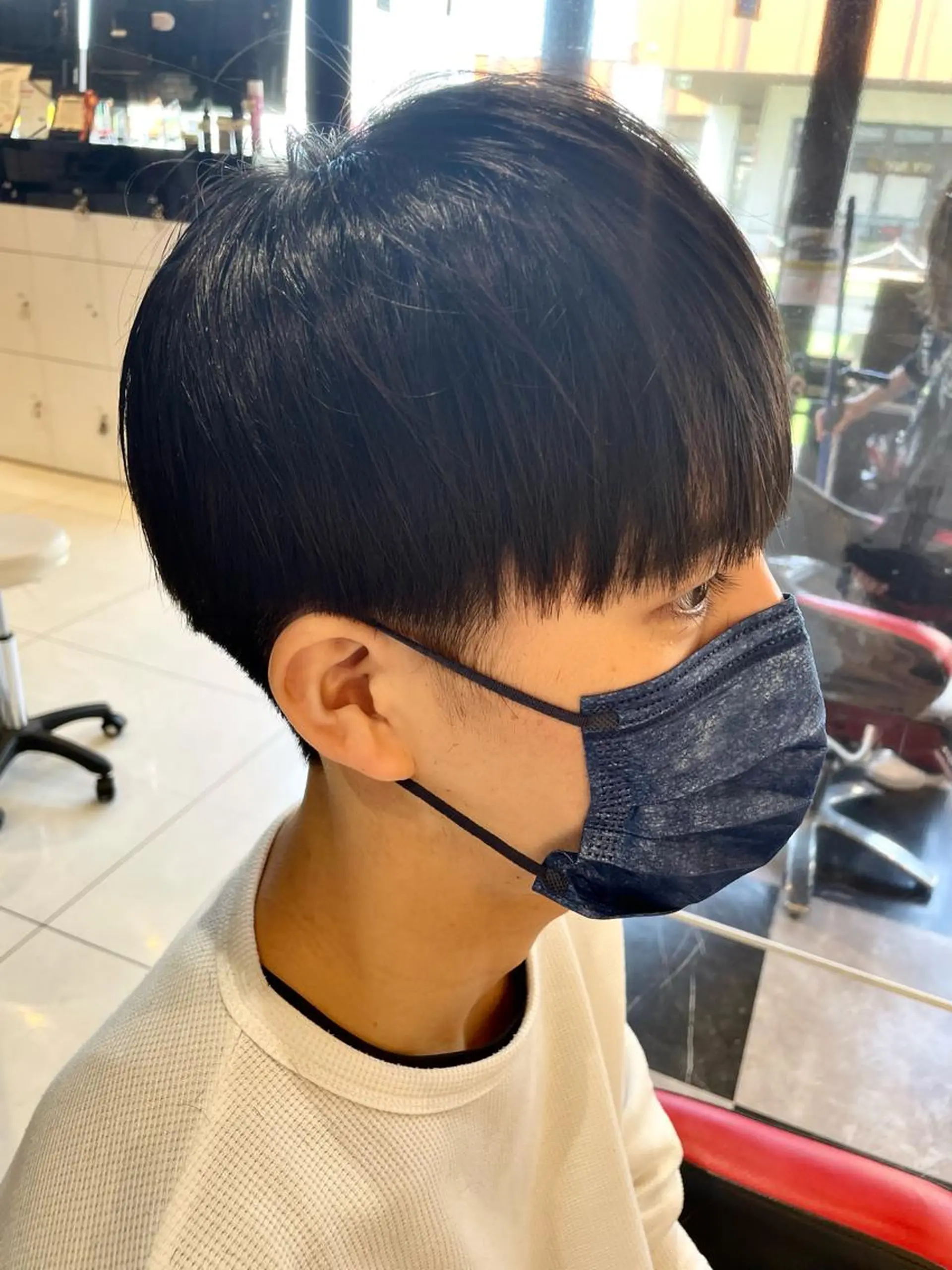 ショート パーマ メンズ 縮毛矯正 メンズヘア特化 崎田 成人のヘアスタイル