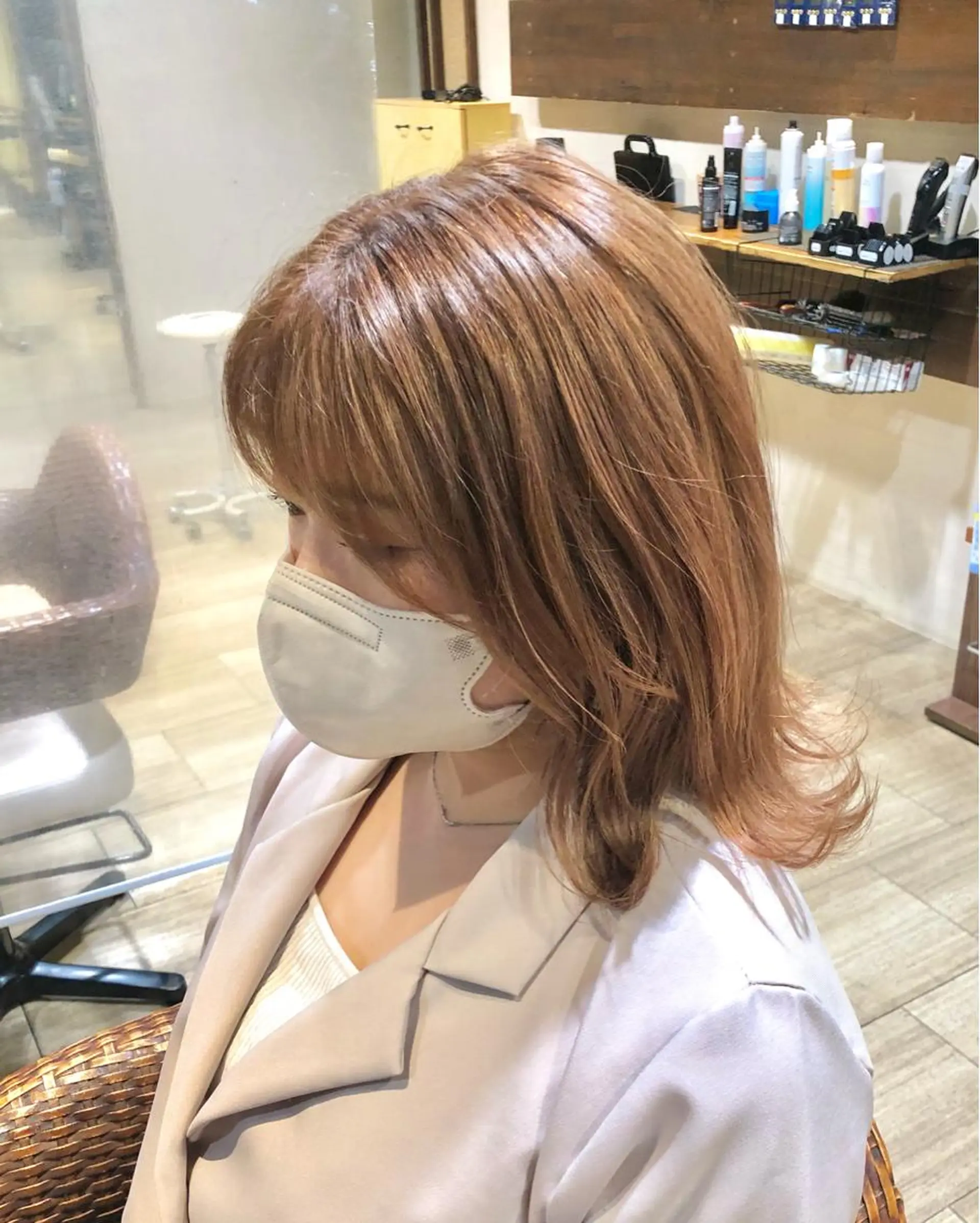 ミディアム カラー パーマ/ハイトーン スパイキー/神田正紀のヘアスタイル