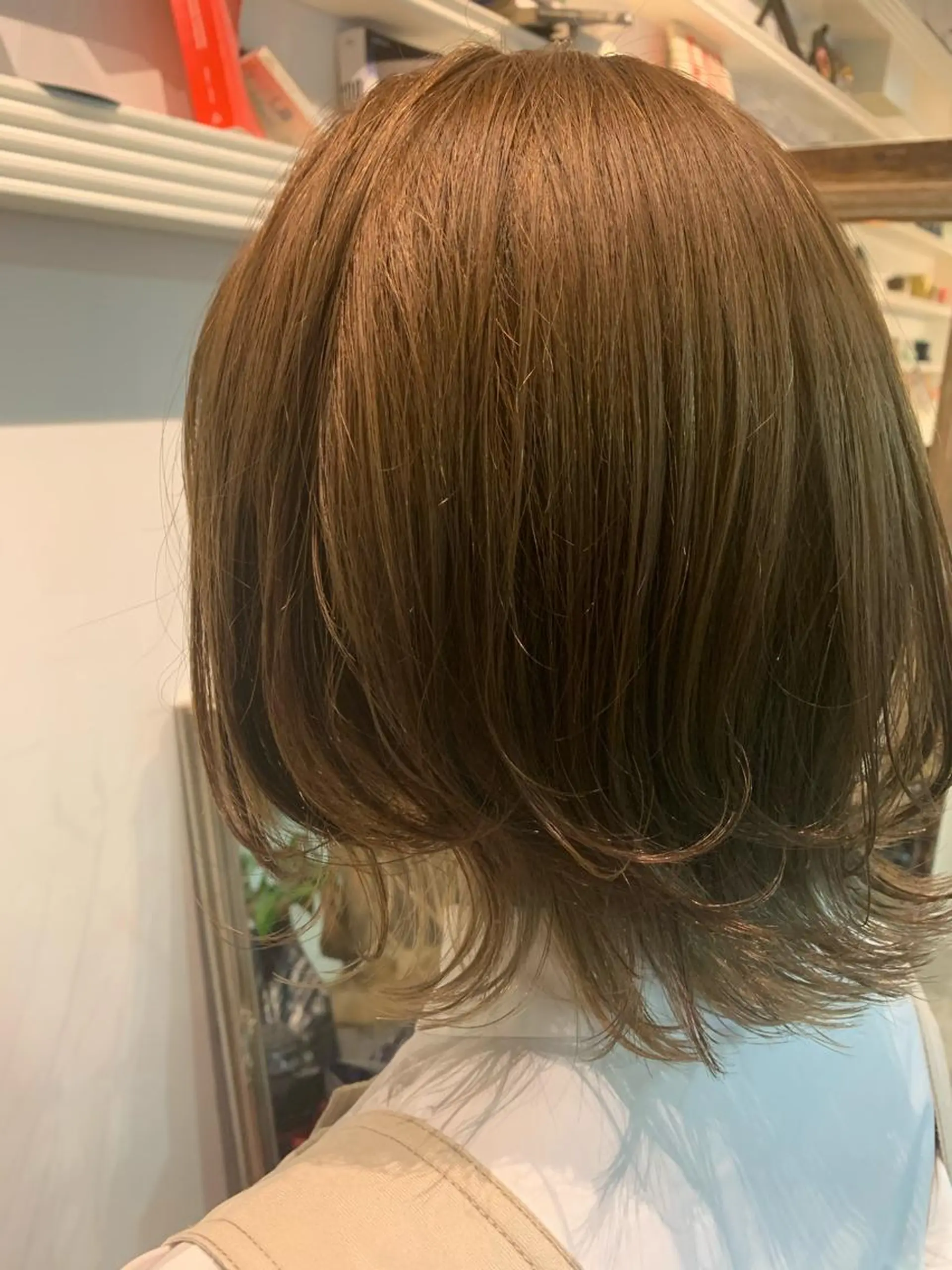 ミディアム カラー ヘアアレンジ カット ヘアカラー トリートメント 山崎 澪 レイヤーカット/大宮のヘアスタイル