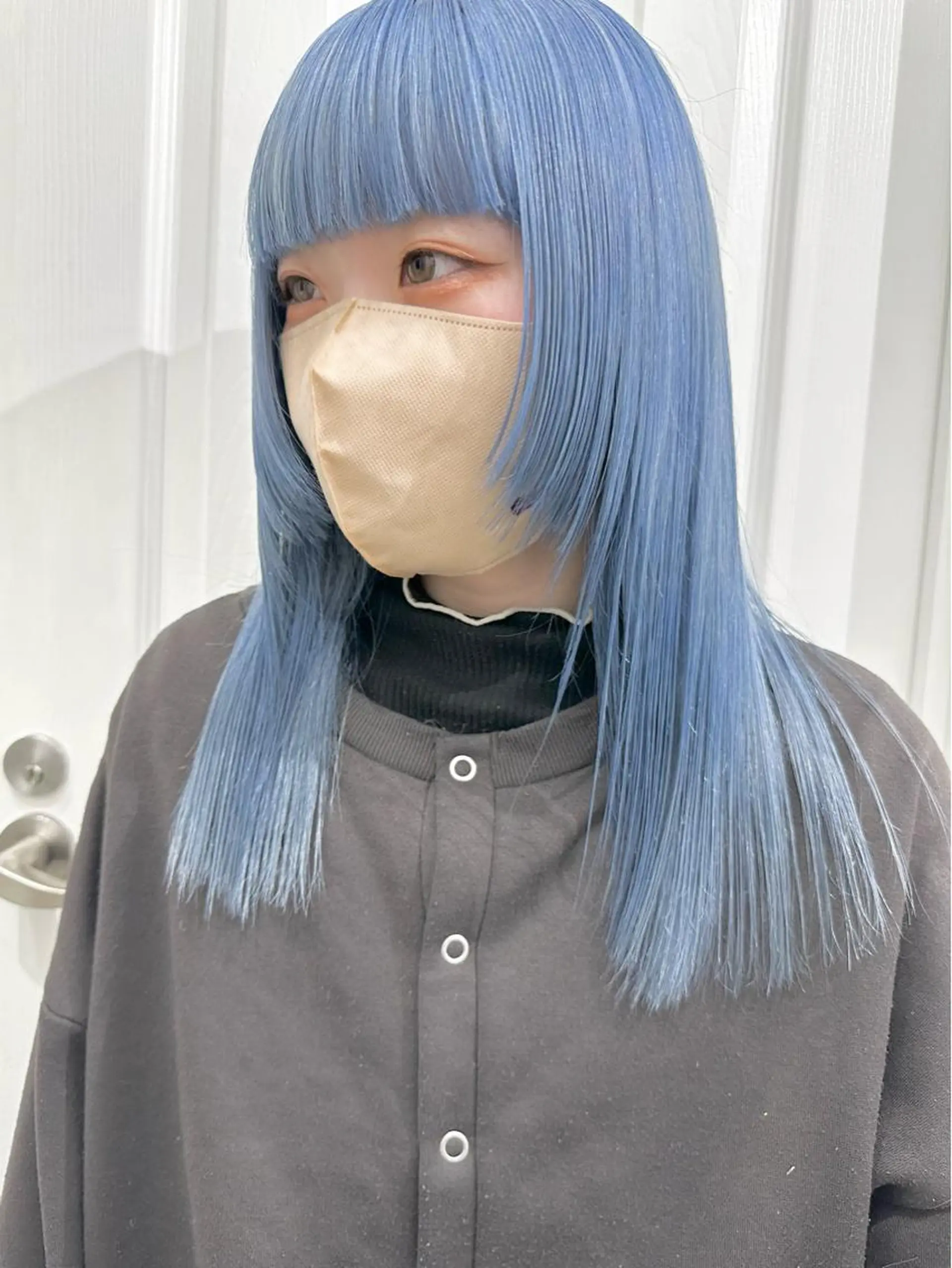 ミディアム カラー ヘアカラー トリートメント ヘッドスパ ヘアセット kai .のヘアスタイル