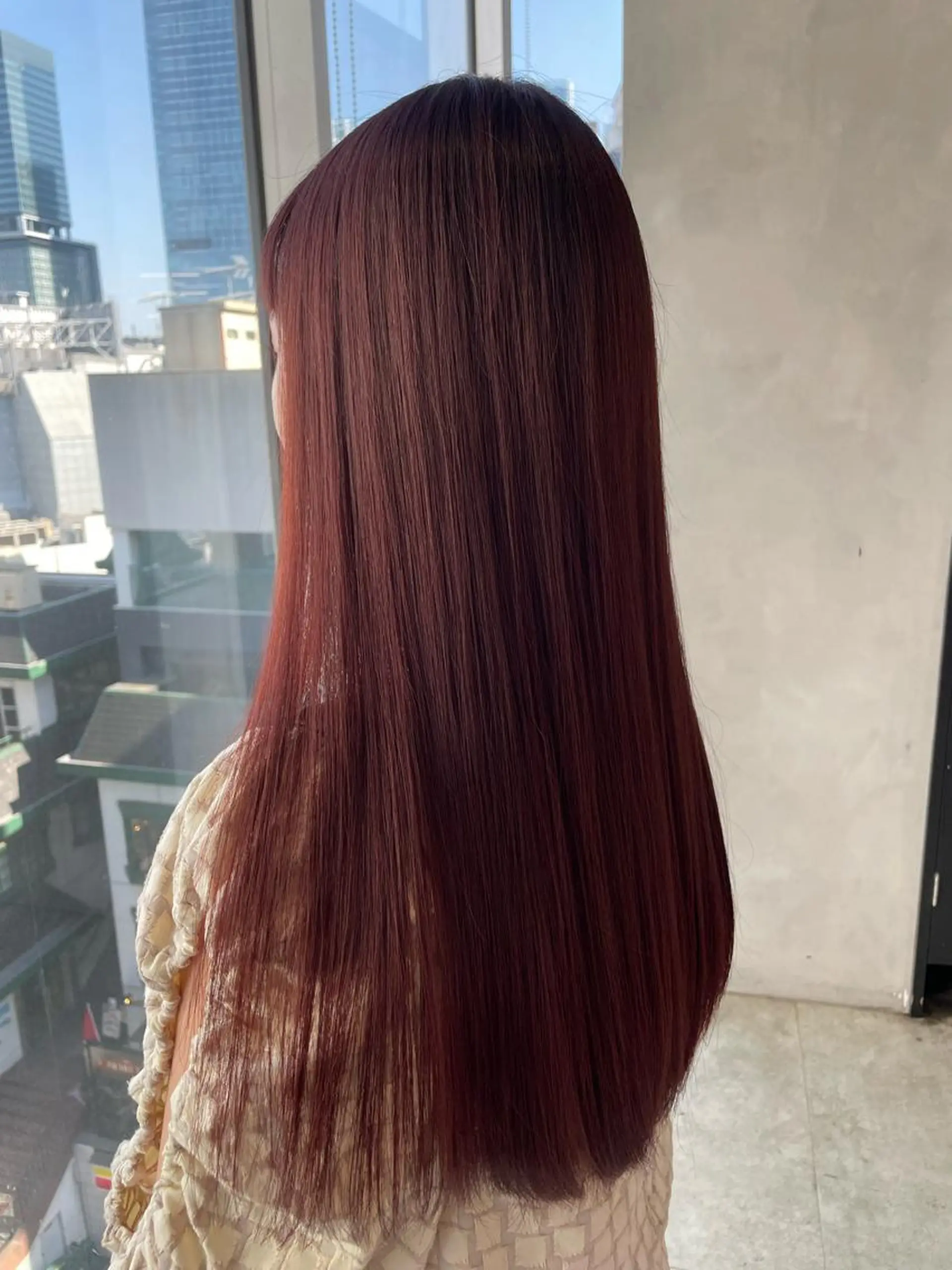 ロング カラー カット 縮毛矯正 トリートメント 透明感カラー✨艶髪 制作🌱山根あゆみのヘアスタイル