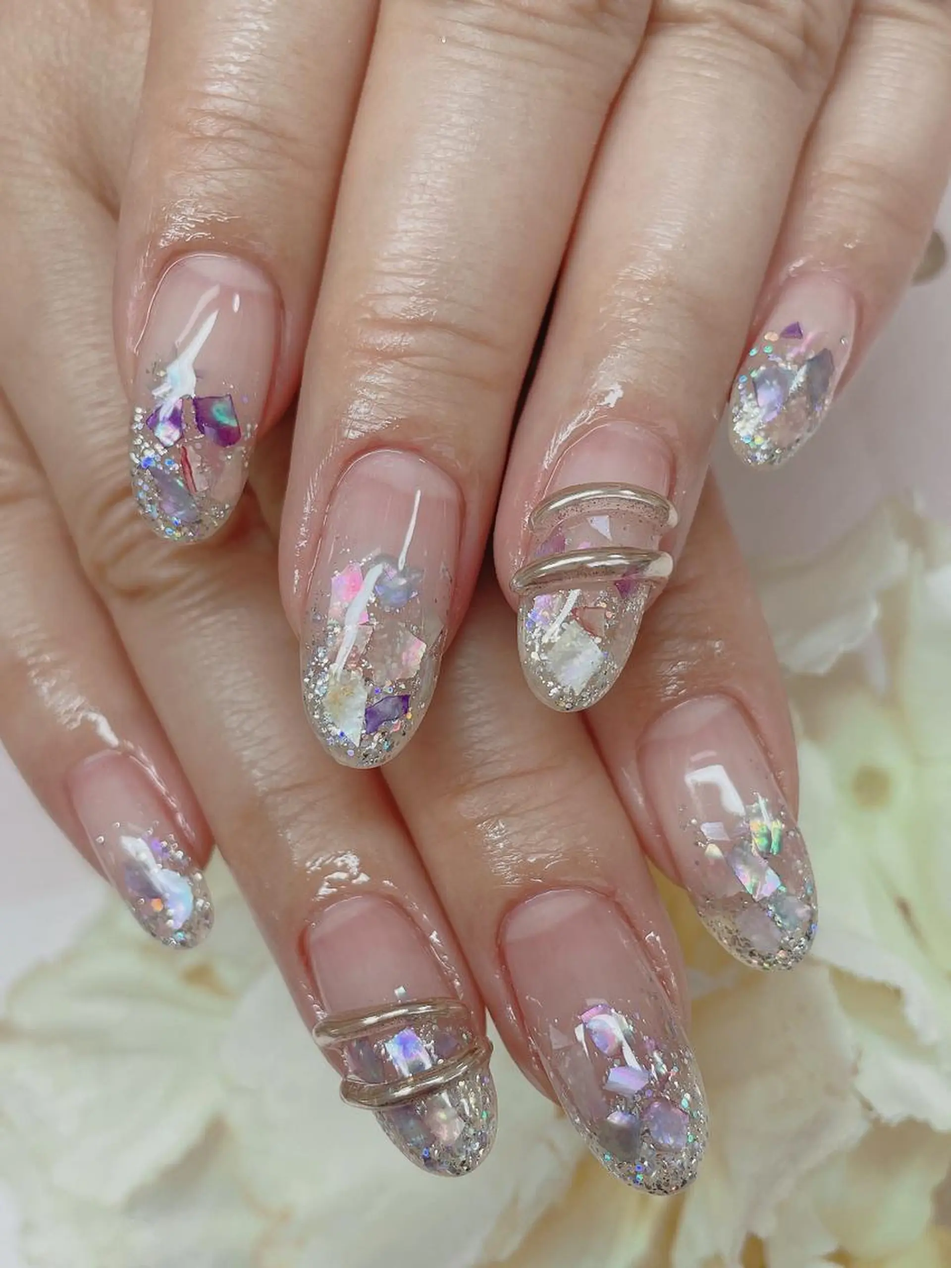 セミロング ハンドネイル TAKAMATSU RINAのネイルデザイン