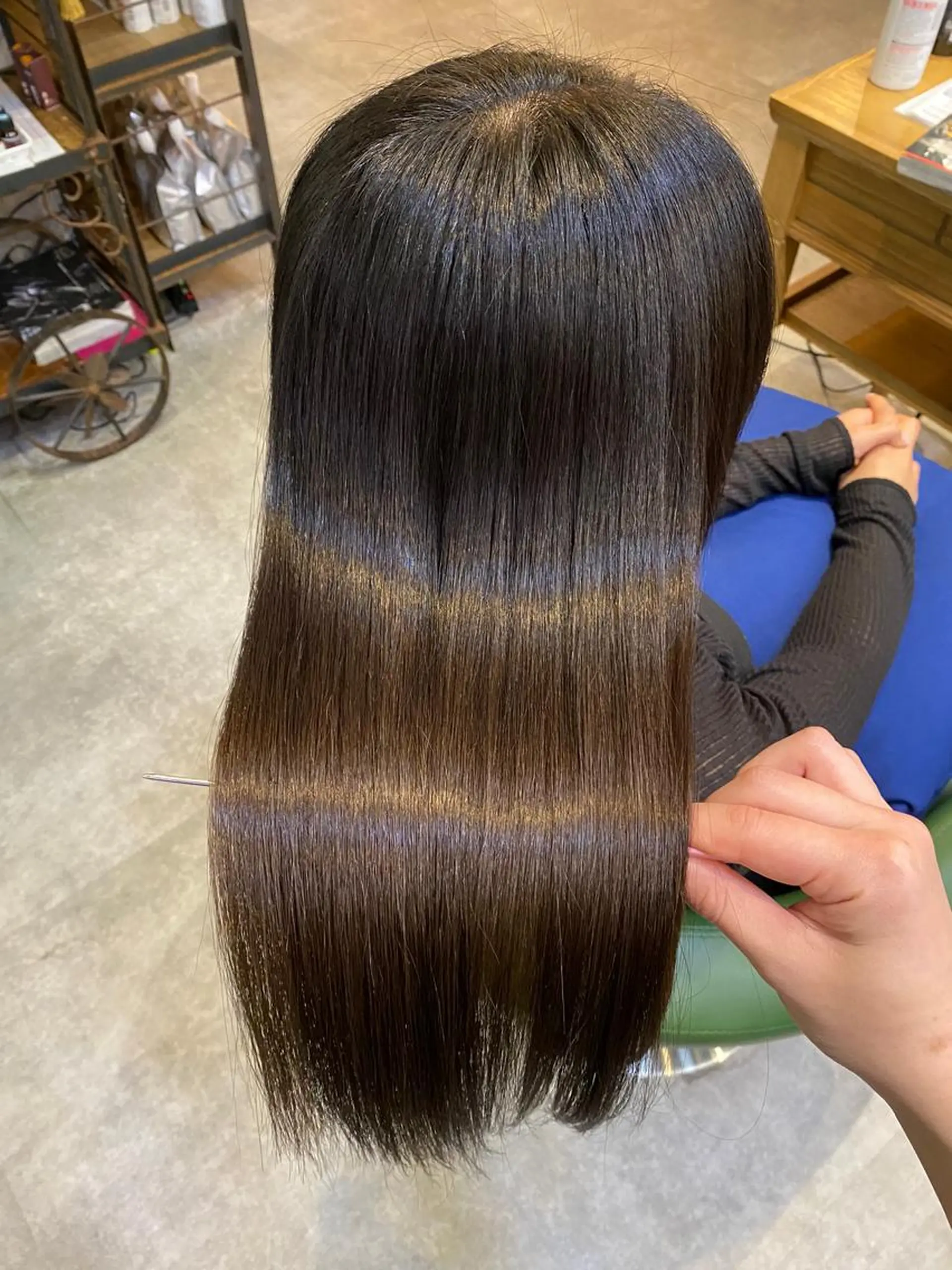 ロング カラー ヘアカラー トリートメント 【縮毛矯正特化】 kyokaのヘアスタイル