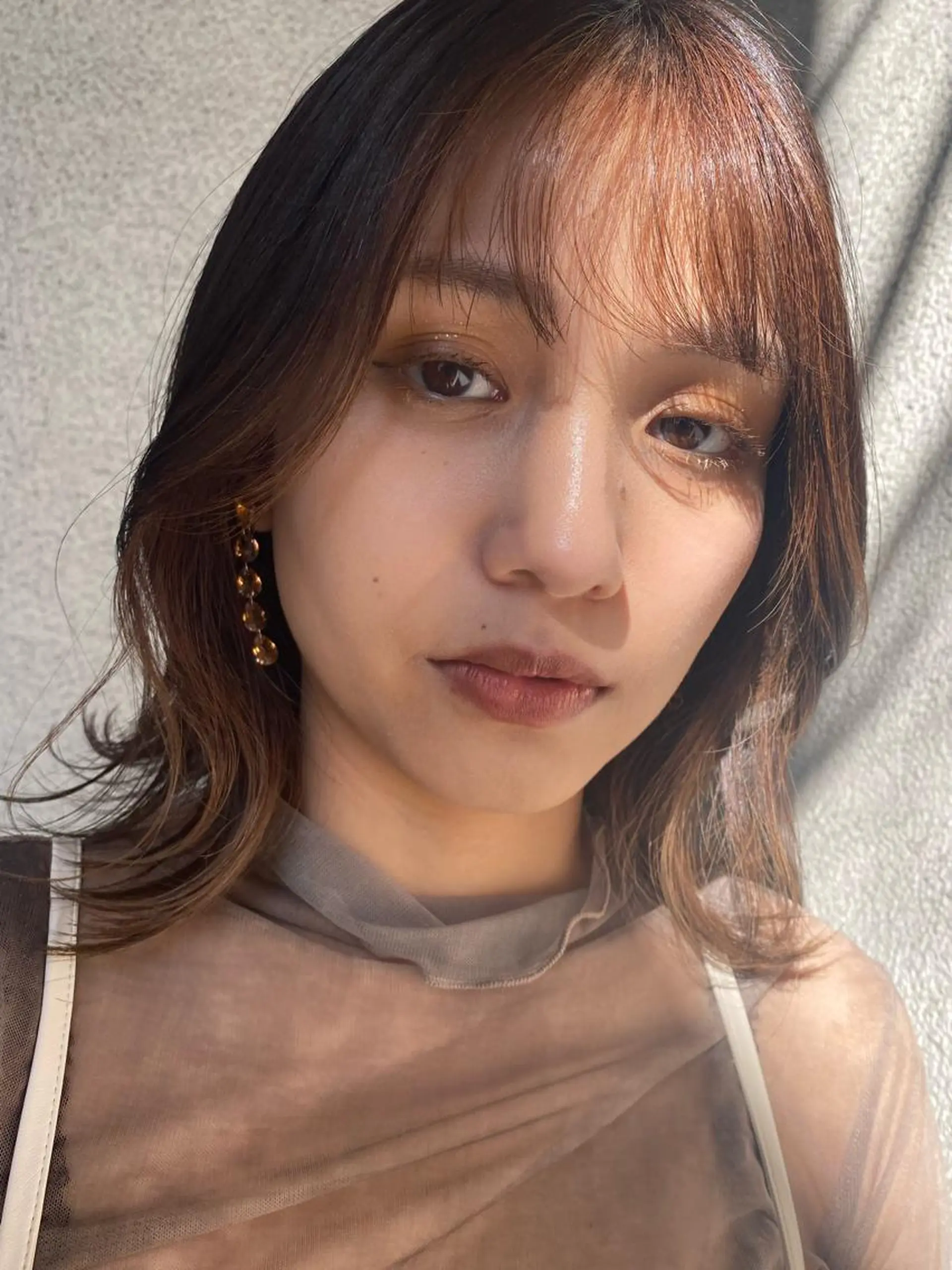 ミディアム カラー AO所属・RISAKO 艶髪モテヘア🎀府中のヘアスタイル