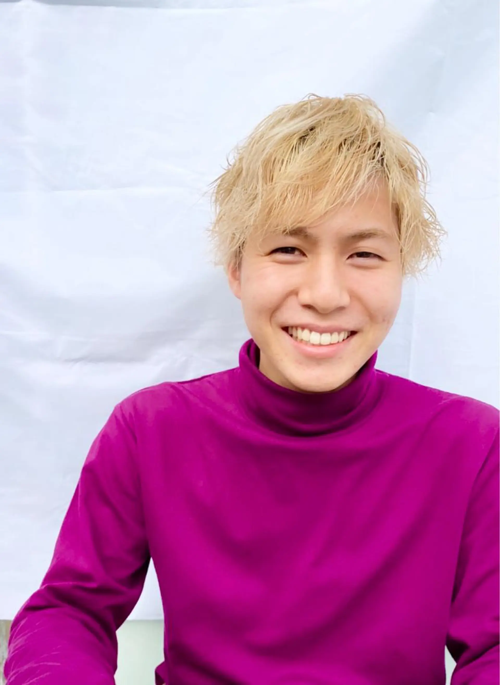 ショート パーマ メンズ FLAPPER所属・ハイトーンカラー /パーマ/亀井のヘアスタイル