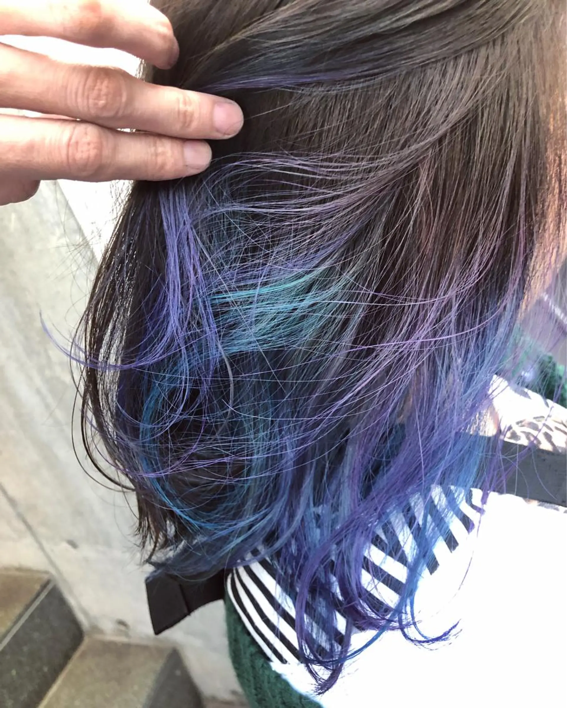 セミロング カラー アッシュ バレイヤージュ ミストバング ベージュカラー ブリーチ カット ヘアカラー トリートメント 原宿サロン代表 デザインカラー伊藤卓のヘアスタイル