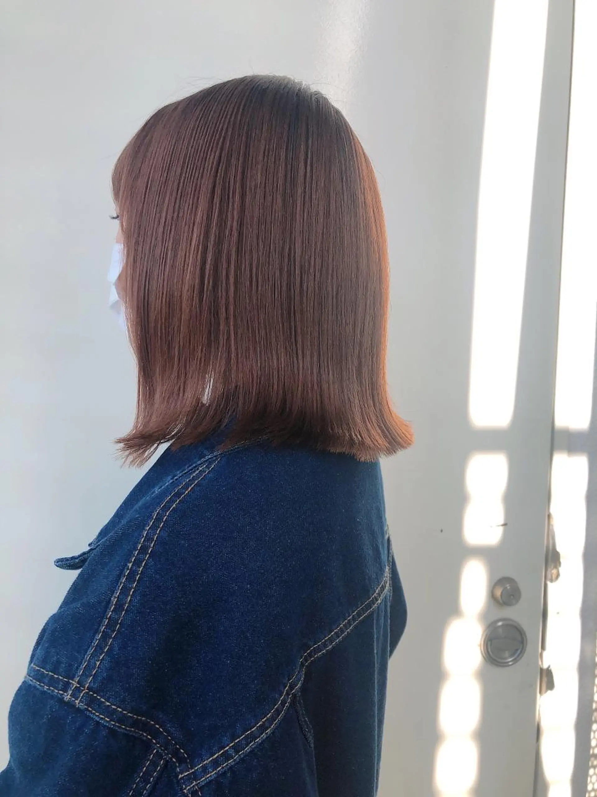 ミディアム 髪質改善 縮毛矯正 カット 縮毛矯正 韓国🇰🇷レイヤー 映える顔周り🩷のヘアスタイル