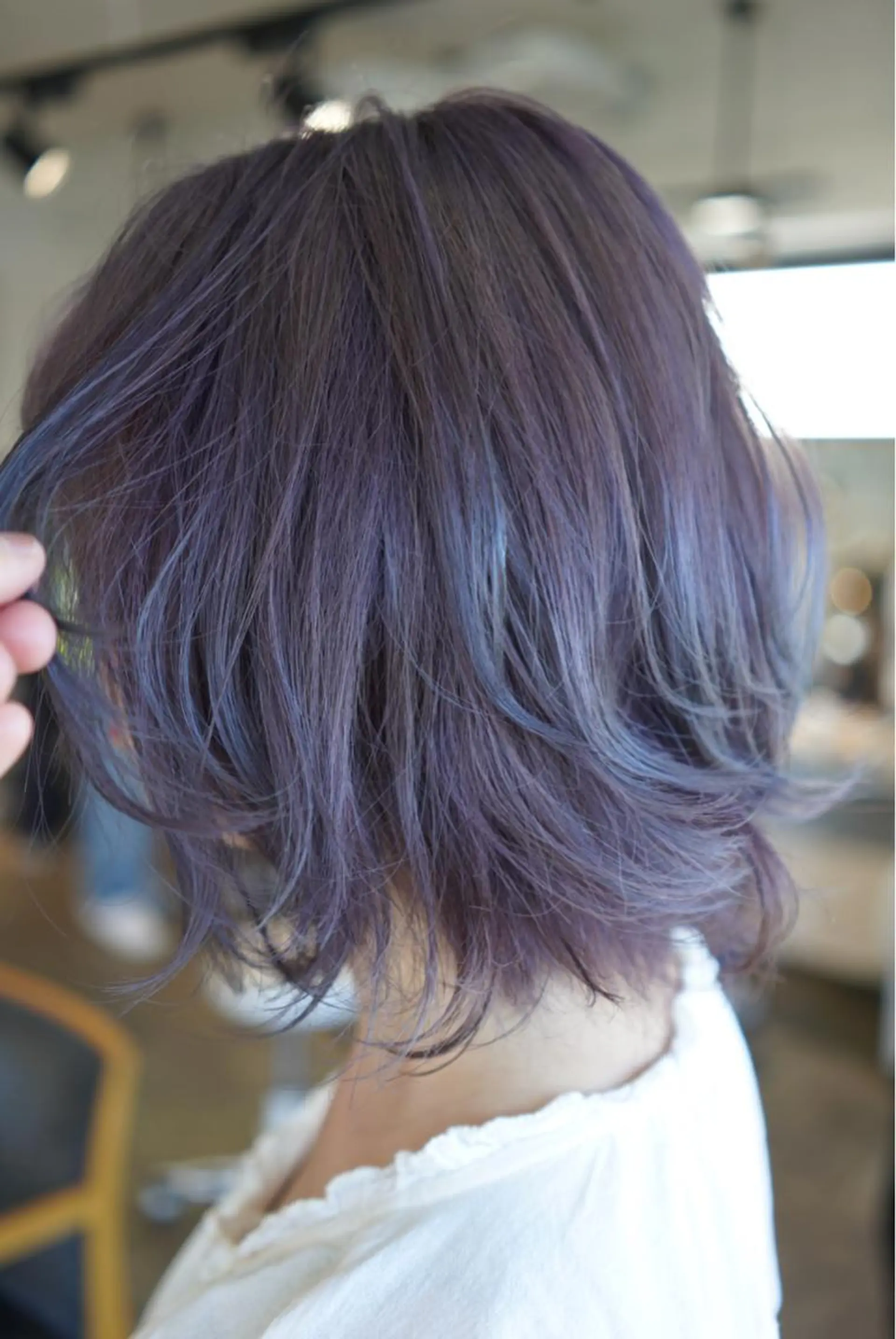 ミディアム カラー ハイトーン/レイヤー /ケアブリーチ石川治のヘアスタイル