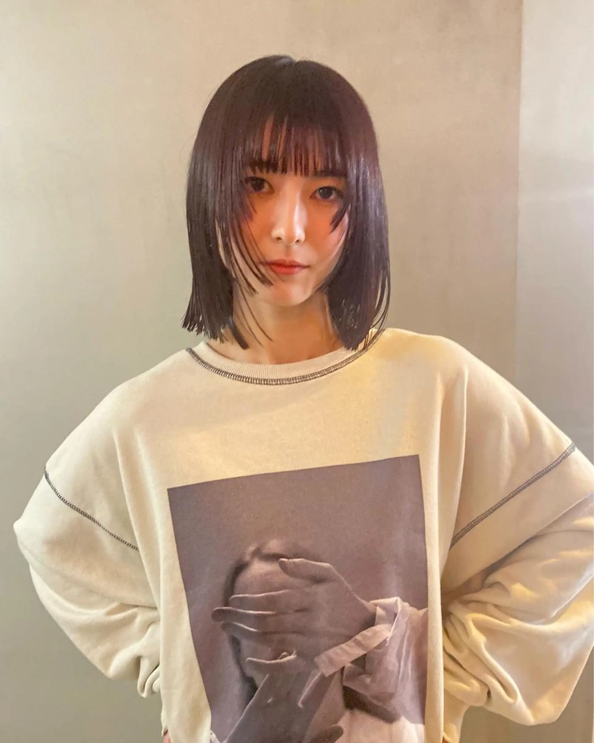 ミディアム レイヤーカット カット ヘアカラー GATTACA所属・KEI gattacaのヘアスタイル