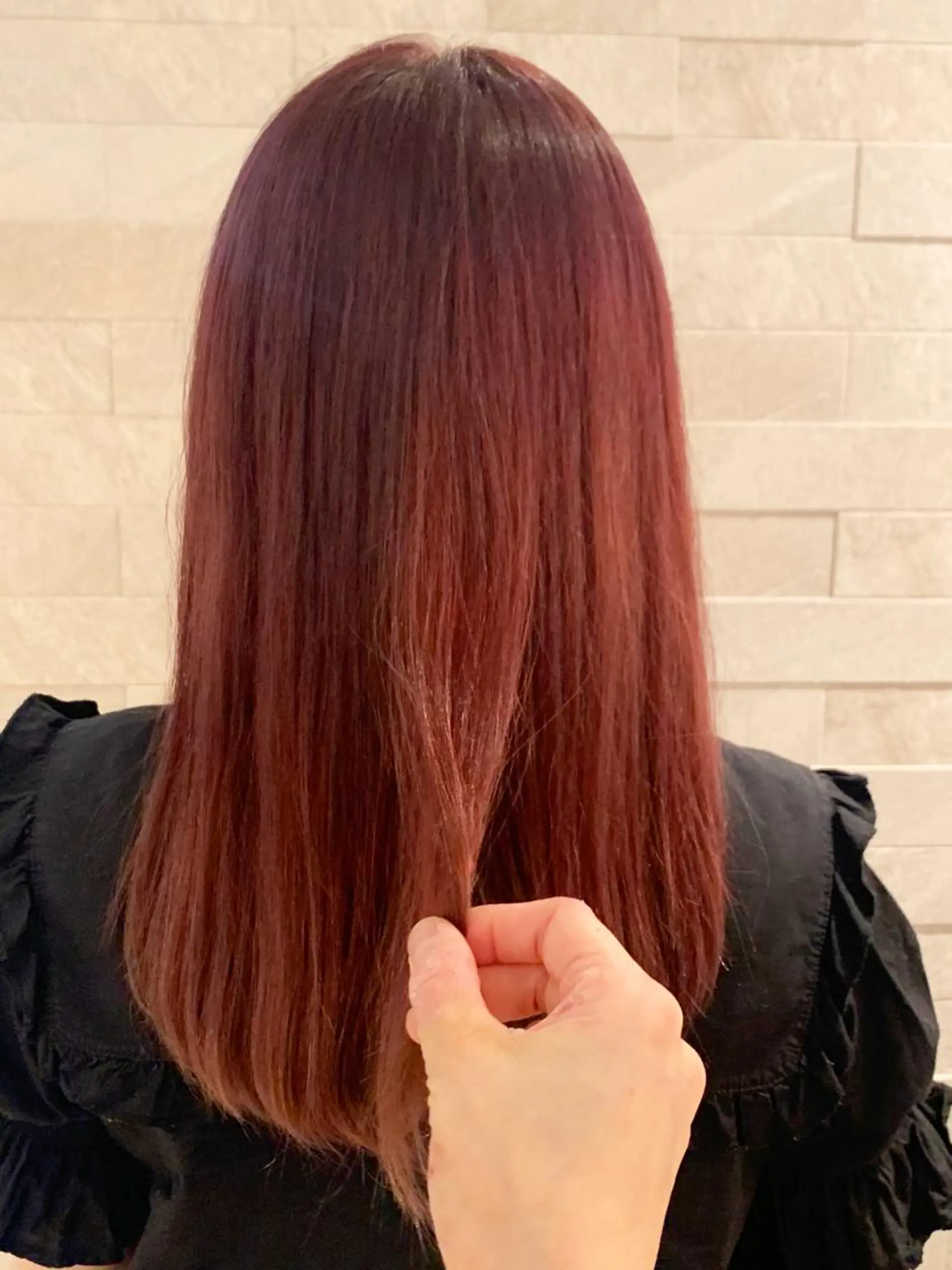 カラー ピンクカラー ピンクパープル O maikoのヘアスタイル