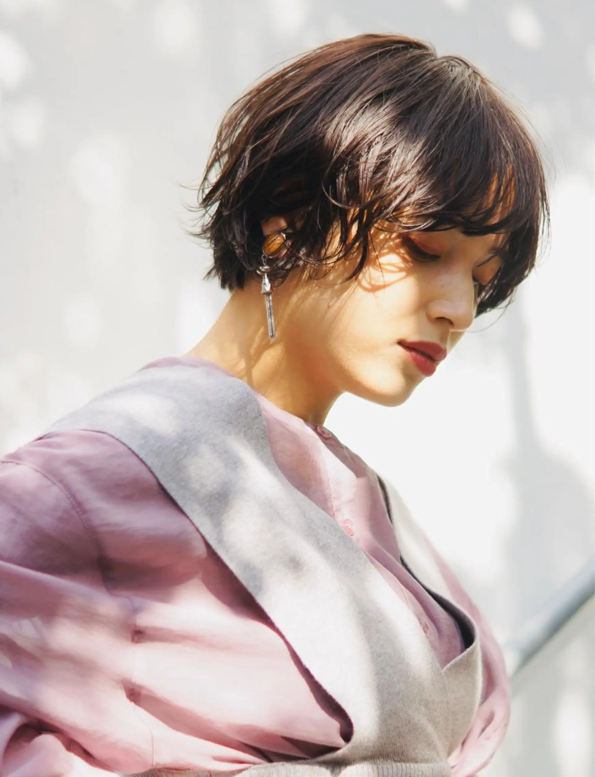 ショート hoNua. 栄/透明感カラーのヘアスタイル