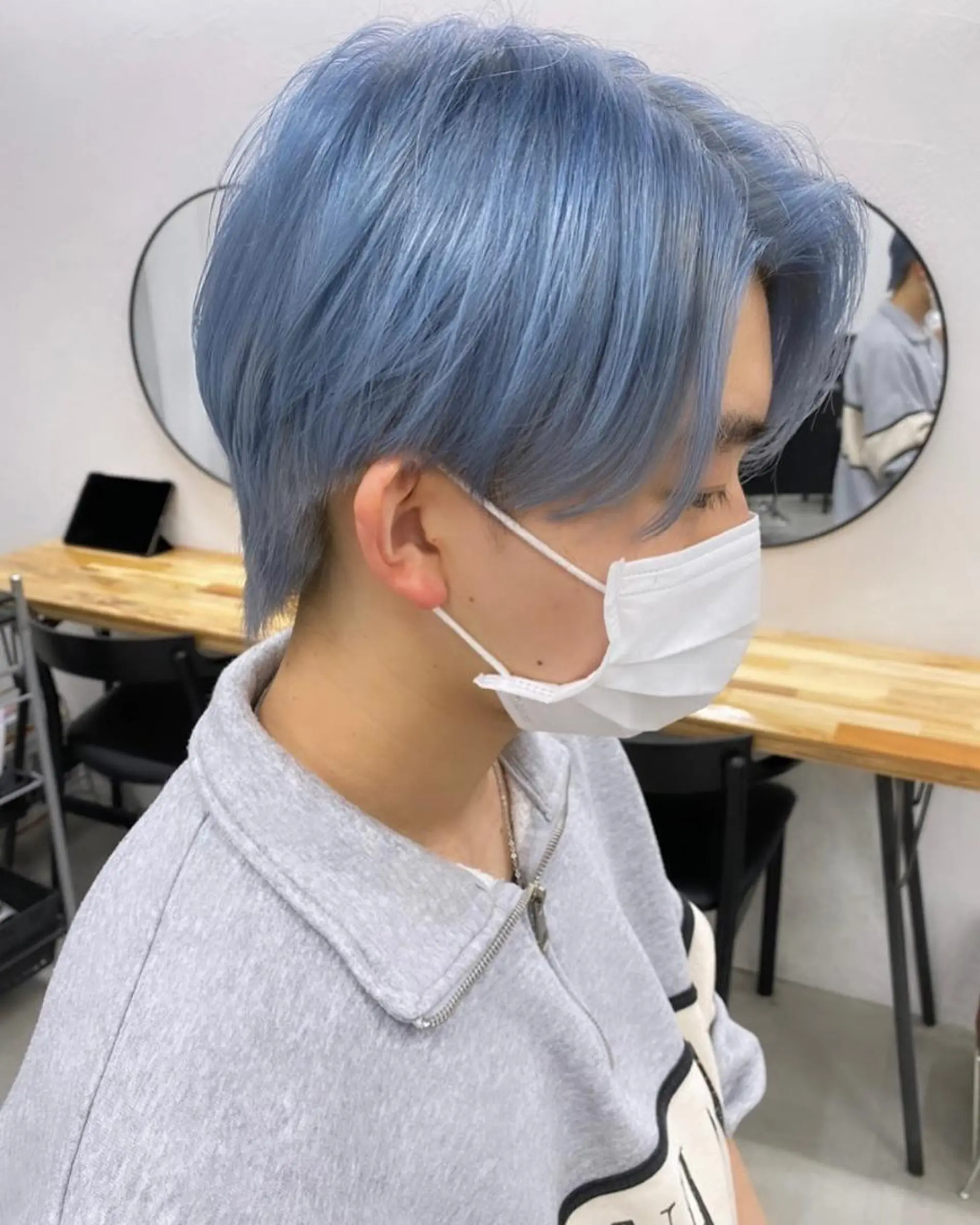 ショート カラー メンズ カット ヘアカラー トリートメント 🧸艶々韓国ヘア 🧁mizunaのヘアスタイル