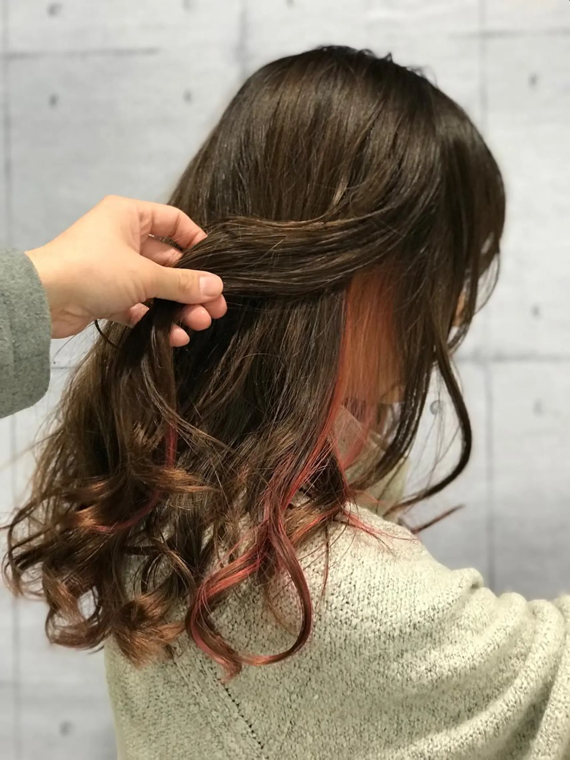 セミロング カラー 髪質改善ayame 横山諒のヘアスタイル