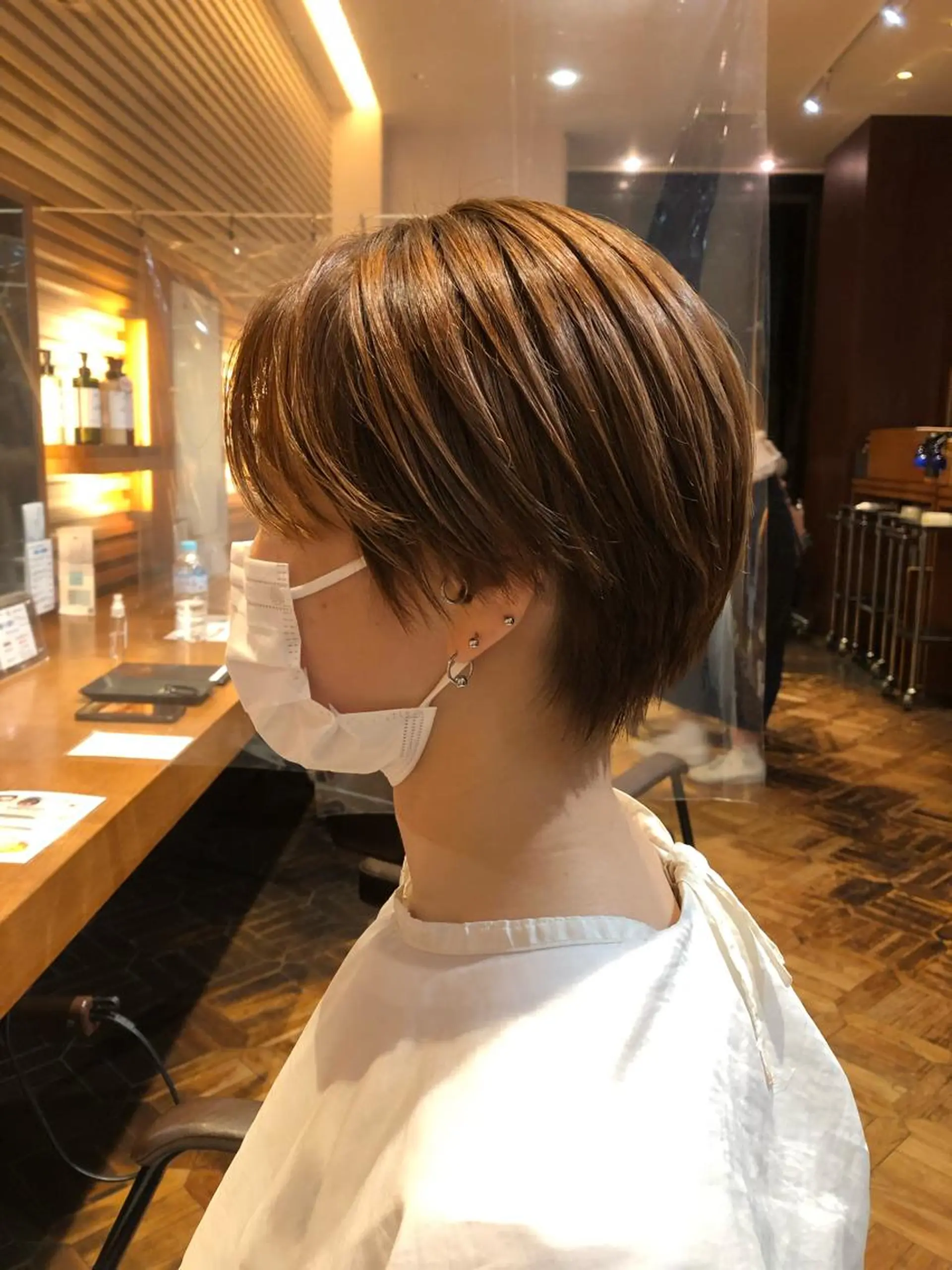 ショート ショートヘア 高山🐬髪質改善 池袋で縮毛矯正のヘアスタイル