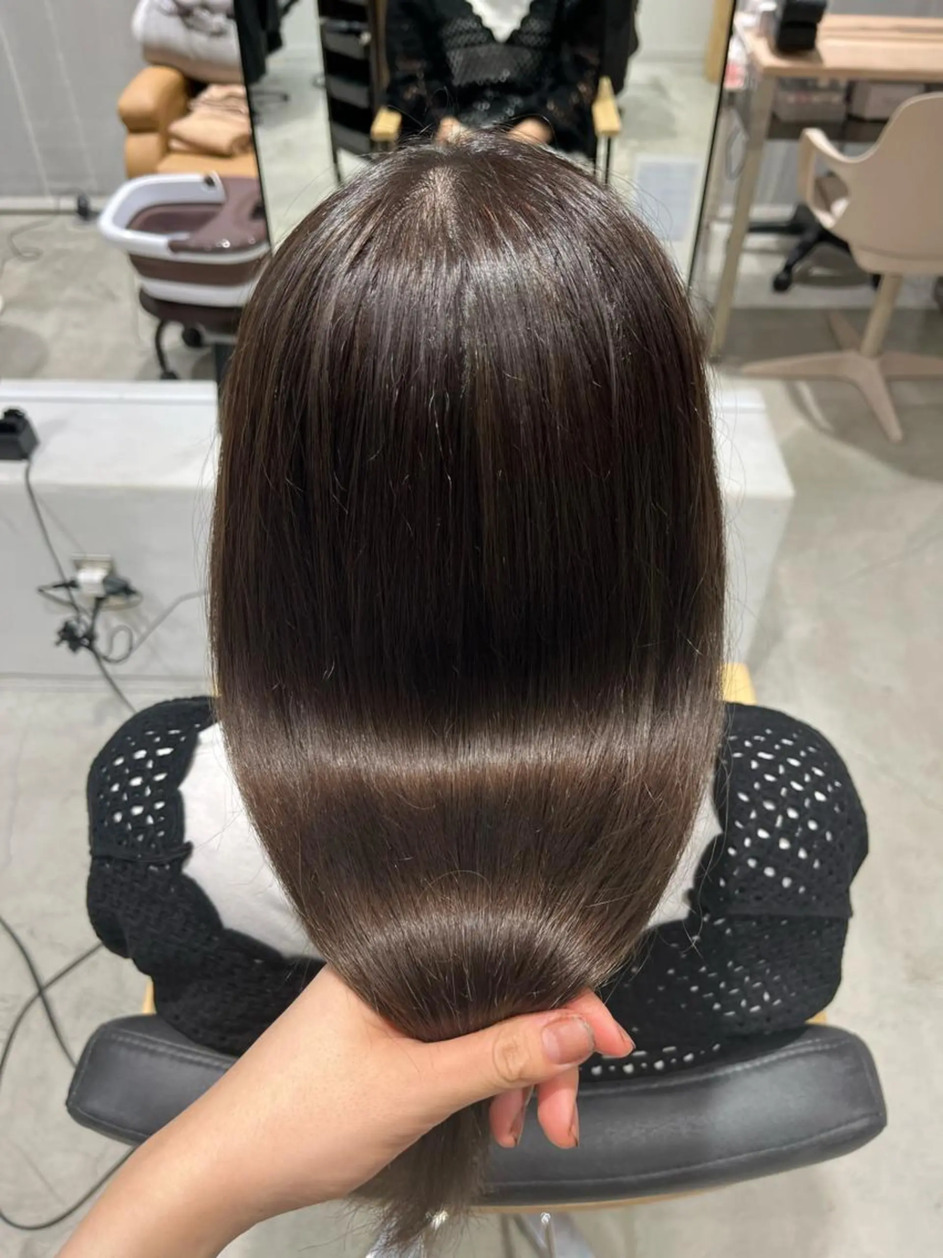 セミロング カラー ボブ/美髪矯正 /佐藤　奈巳のヘアスタイル