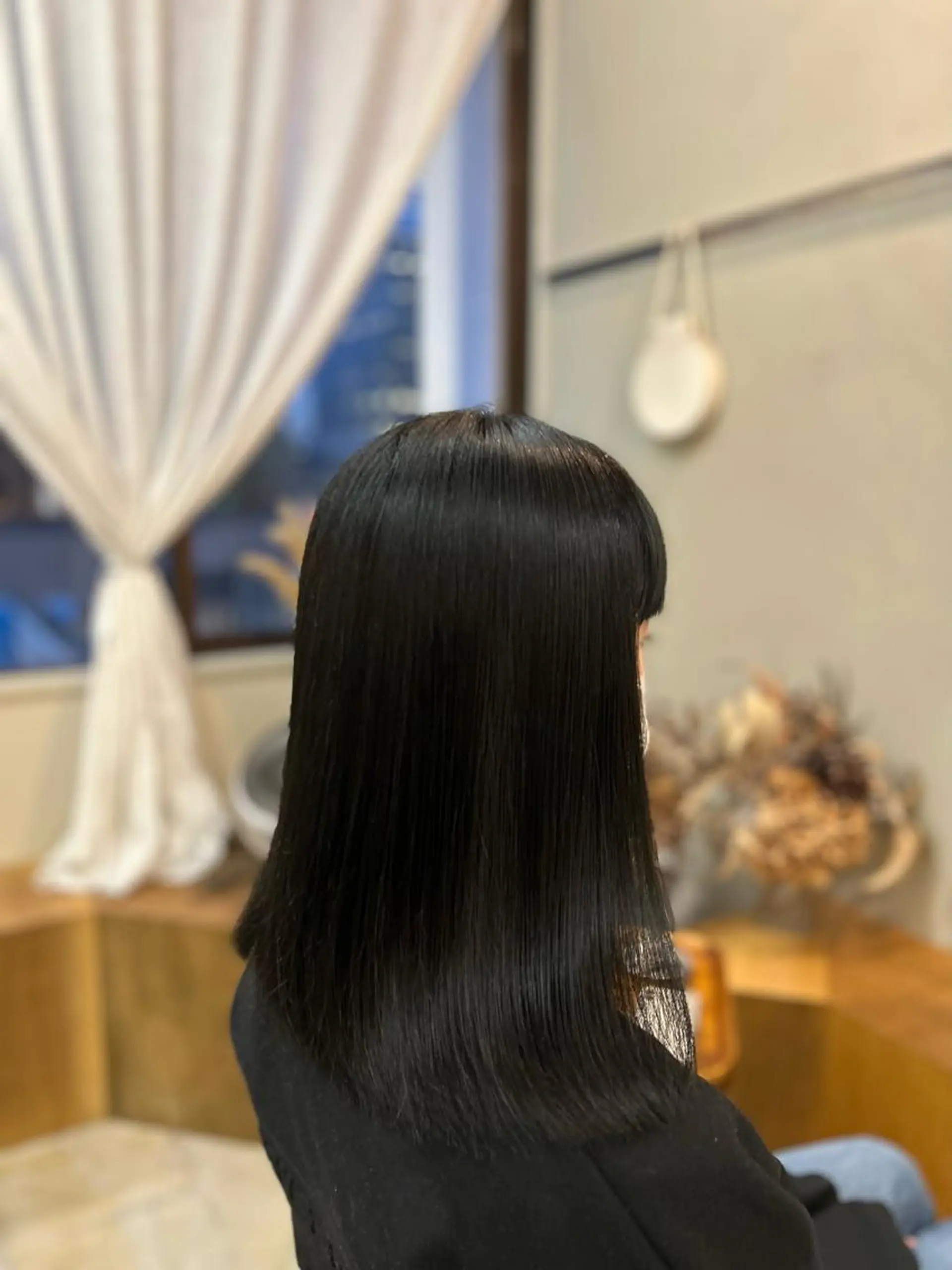 ミディアム カット ヘアカラー トリートメント 名古屋/伏見/花屋 併設/不破新のヘアスタイル