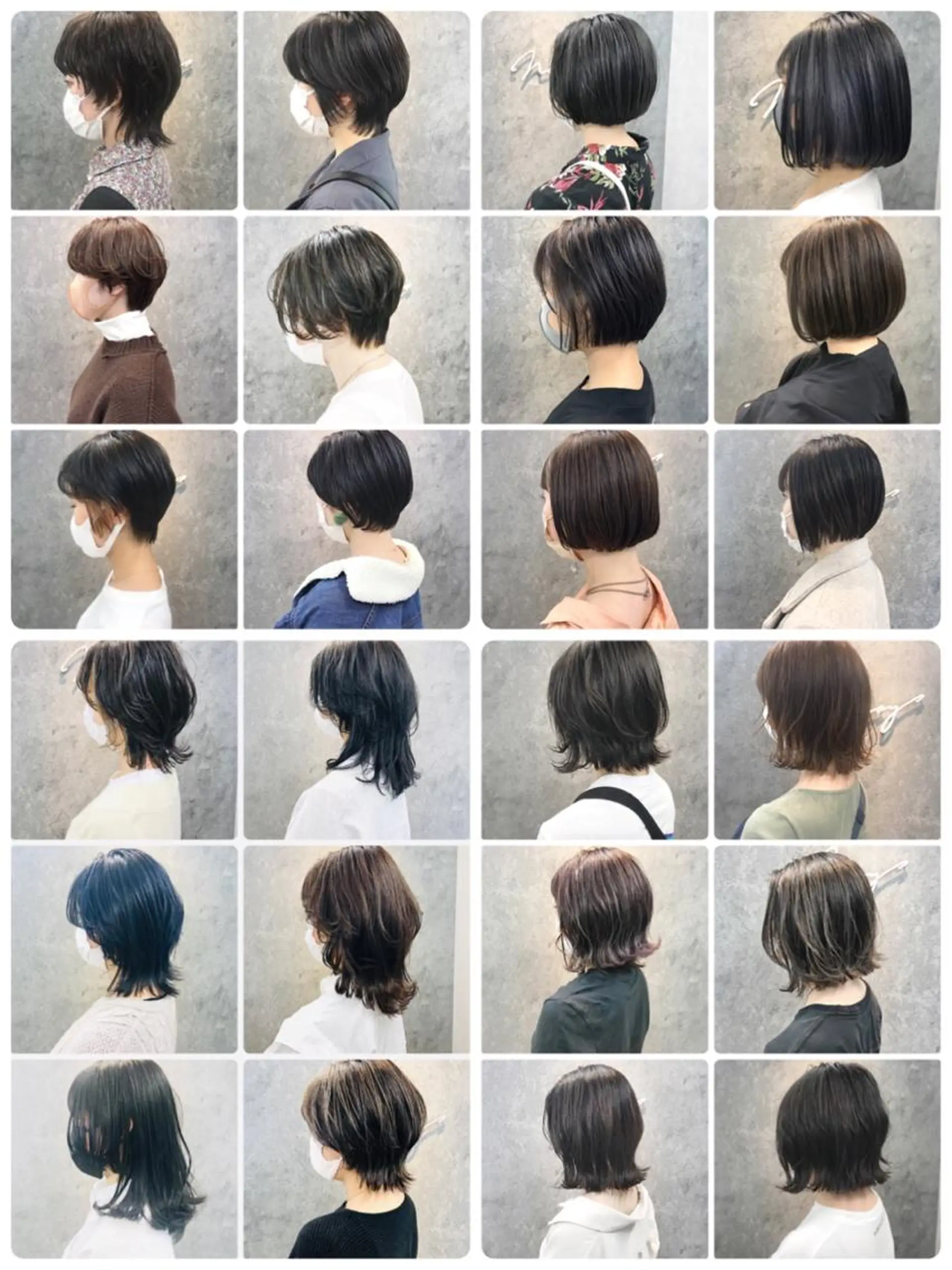 ミディアム ウルフカット カット ヘアカラー トリートメント 所渉/韓国レイヤー /ウルフカットのヘアスタイル