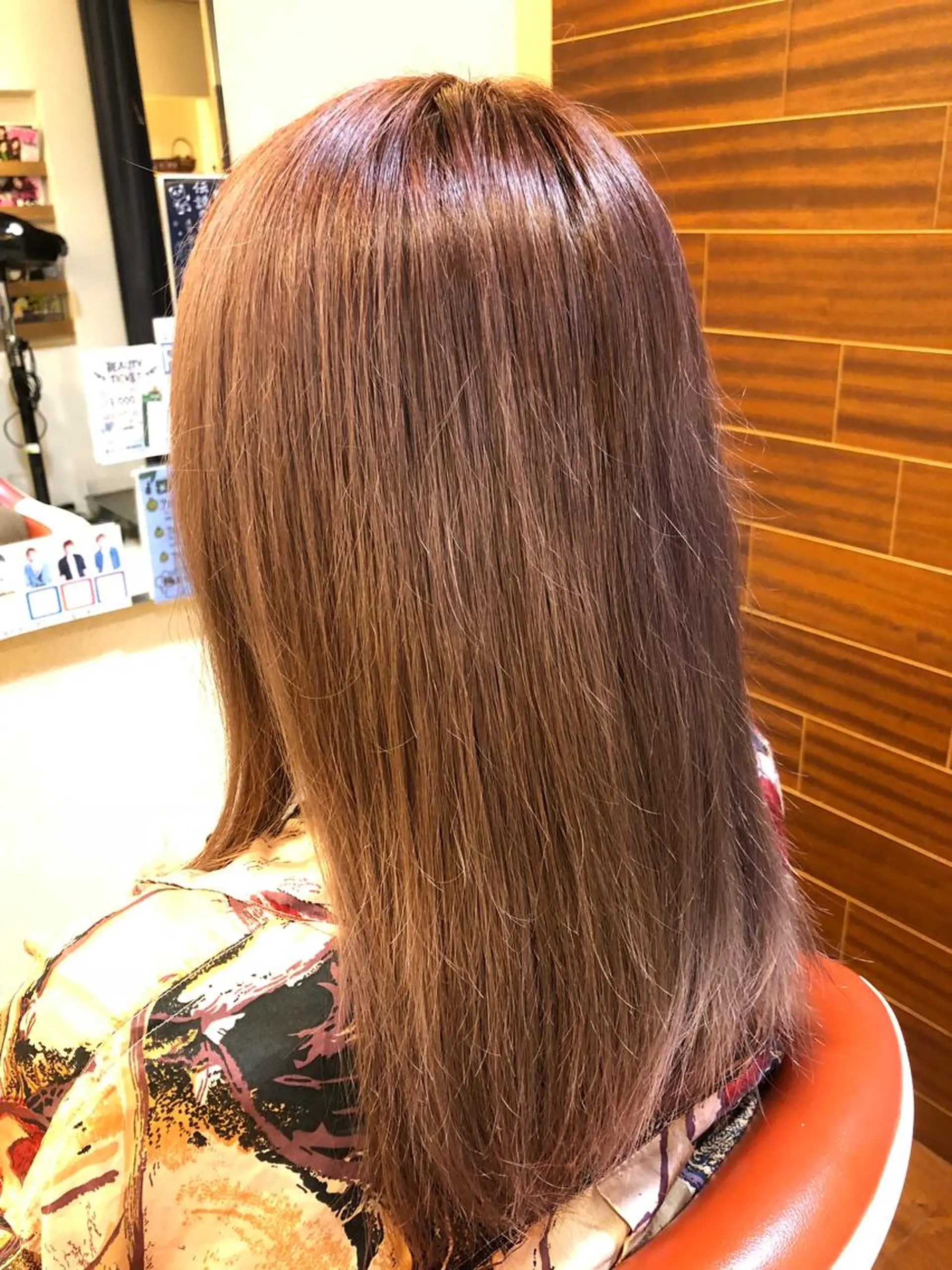 セミロング カラー グラデーションカラー ラベンダーカラー ピンクカラー ピンクラベンダー 塩谷黎✨ブリーチ無W カラーメンズパーマ✨のヘアスタイル