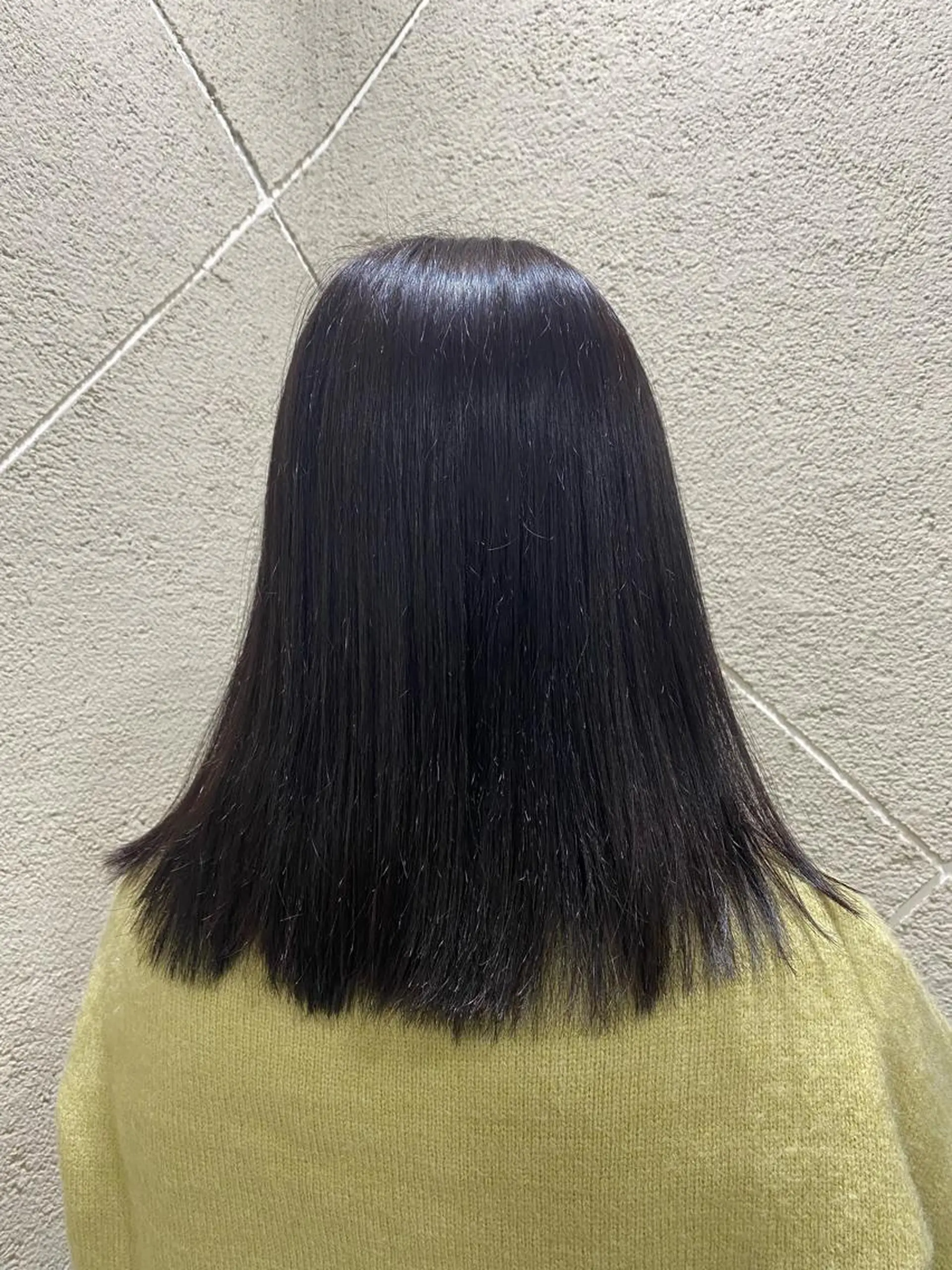 ミディアム カラー カット 高田 悠月のヘアスタイル