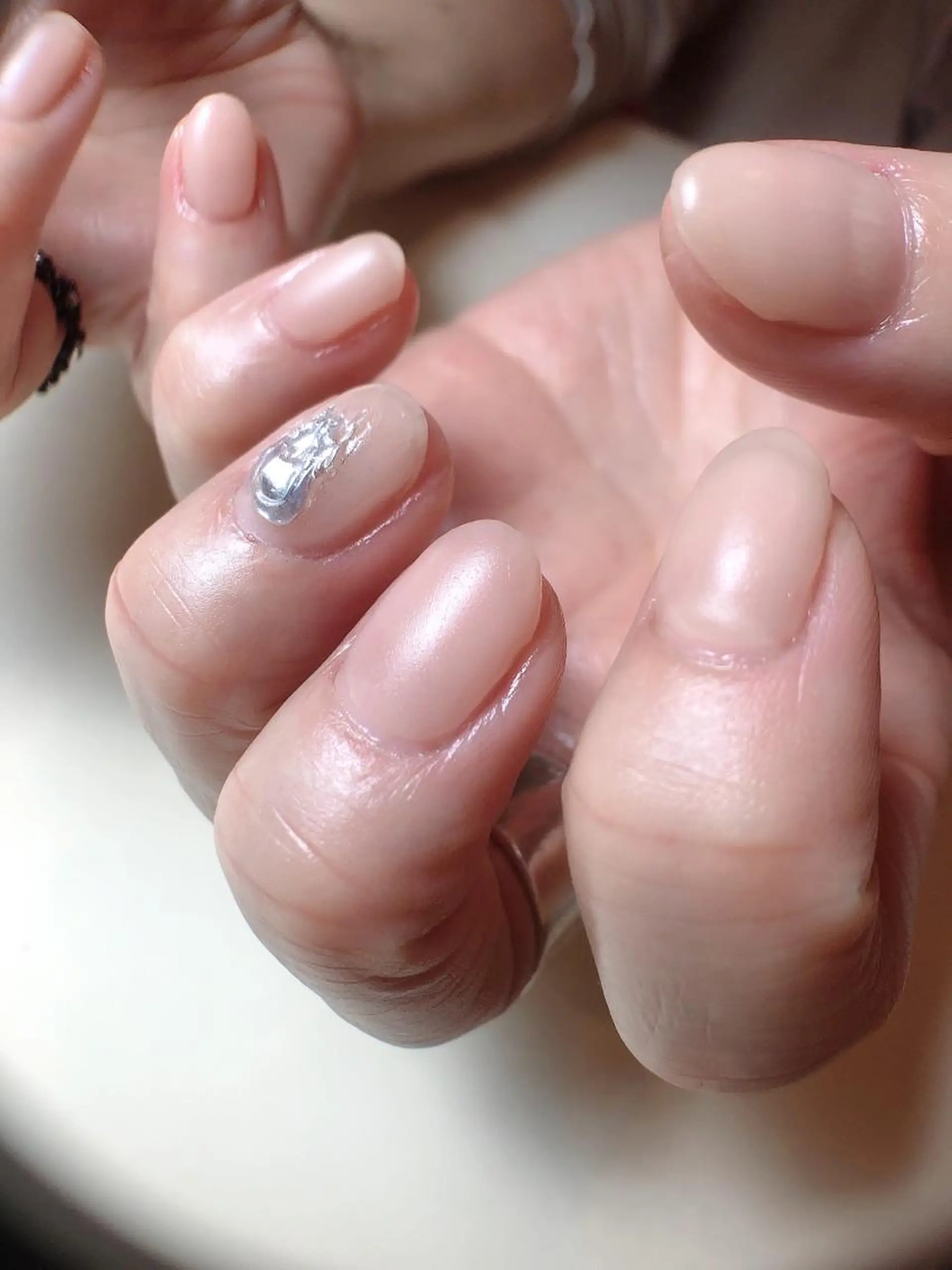 ネイル ミラーネイル シンプルネイル Nail ビ爪のネイルデザイン