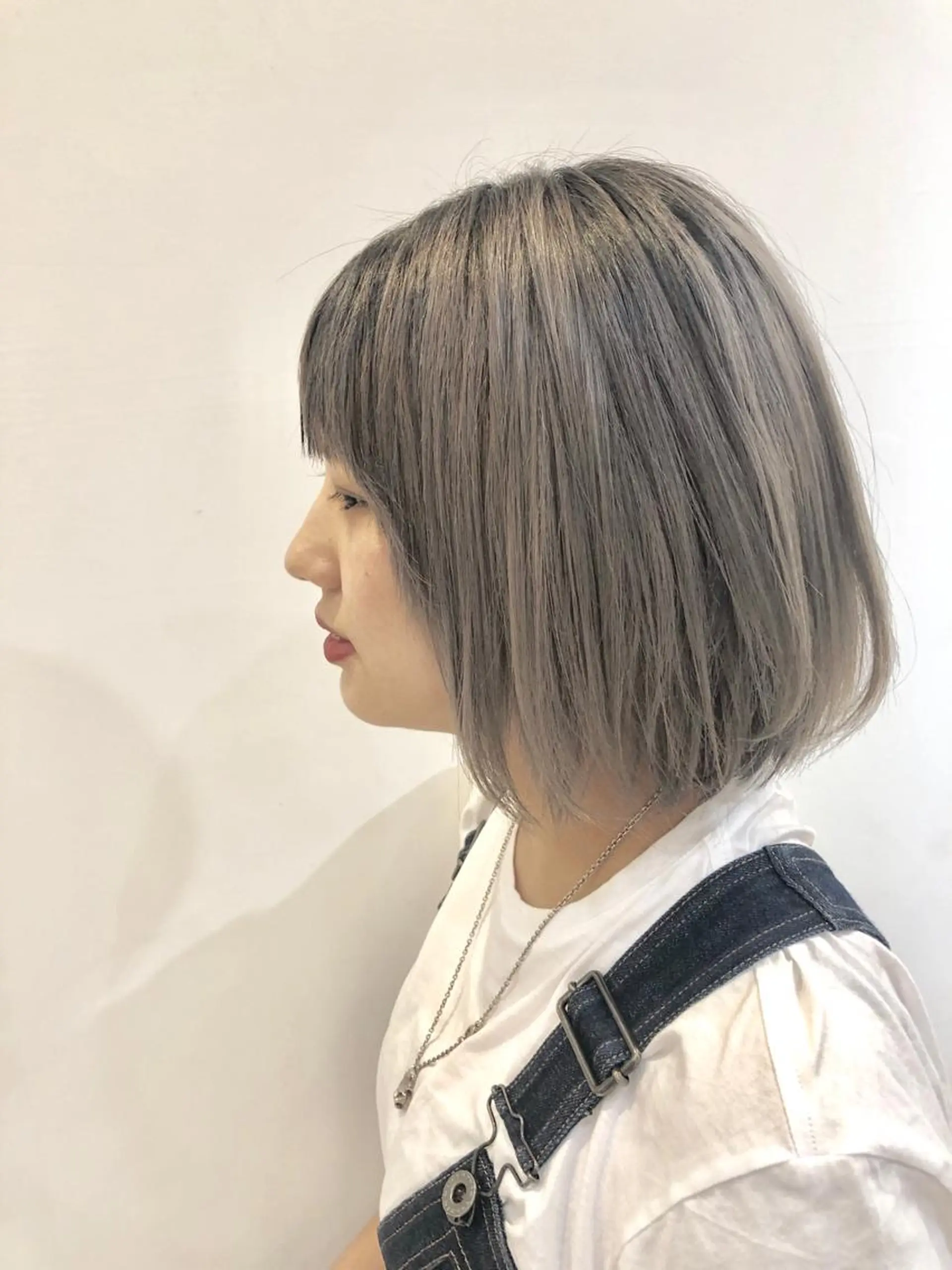 ショート カット ヘアカラー エクステ 美髪改善・エクステ・ ストレート/カンジのヘアスタイル