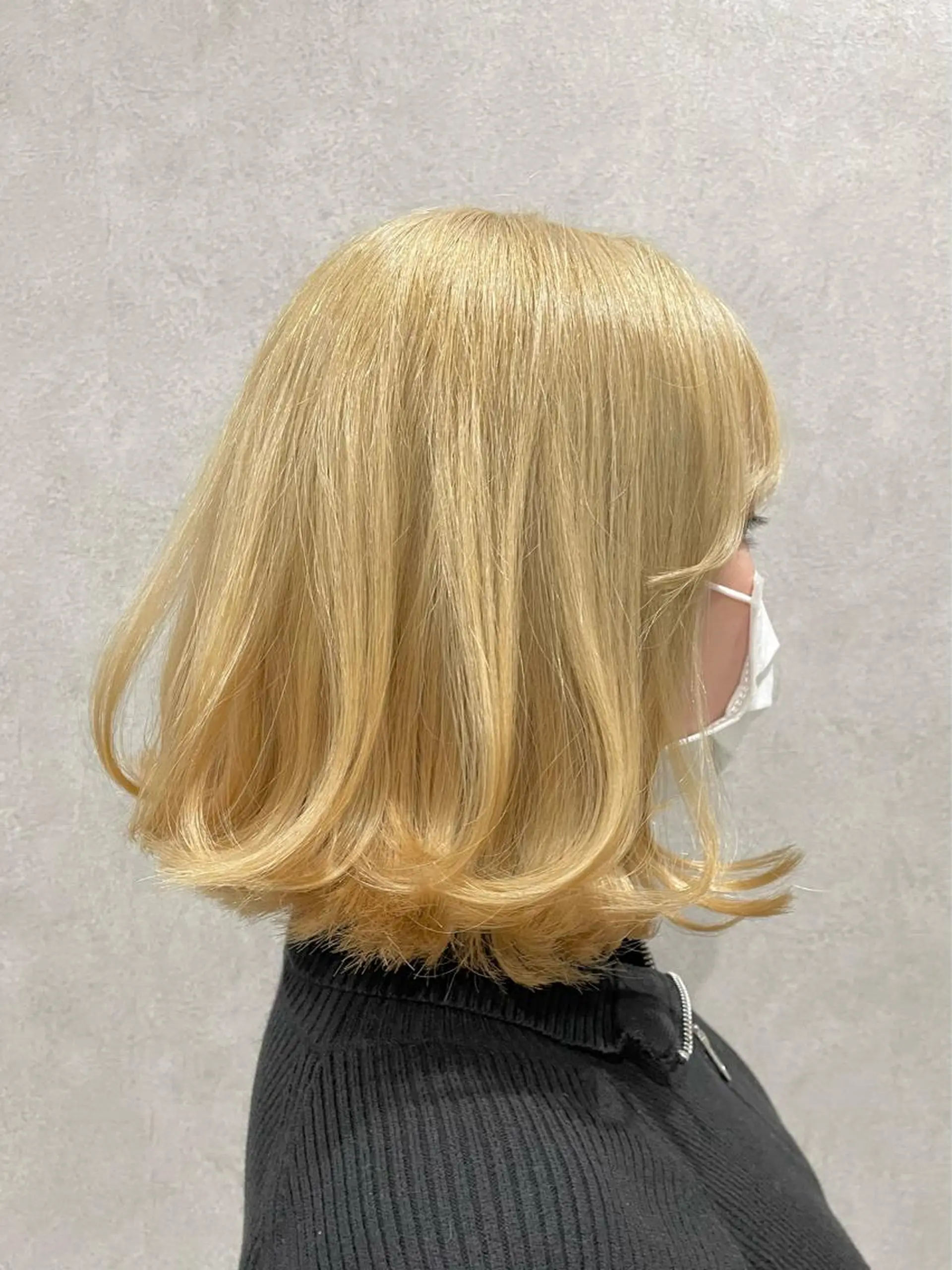 ミディアム カラー ブリーチ 抜きっぱなしブロンド ブロンド ボブ 外国人風カラー カット ヘアカラー シェアサロン〜糸ito〜所属・Hiro ヒロのヘアスタイル