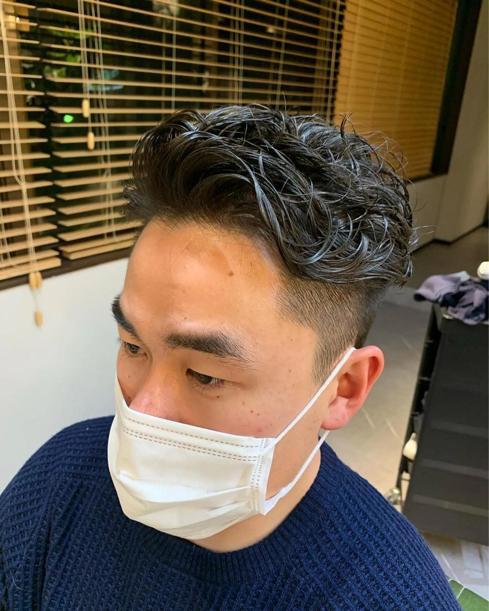 ショート パーマ メンズ カット パーマ LOuNICA/銀座 RYUNOSUKEのヘアスタイル