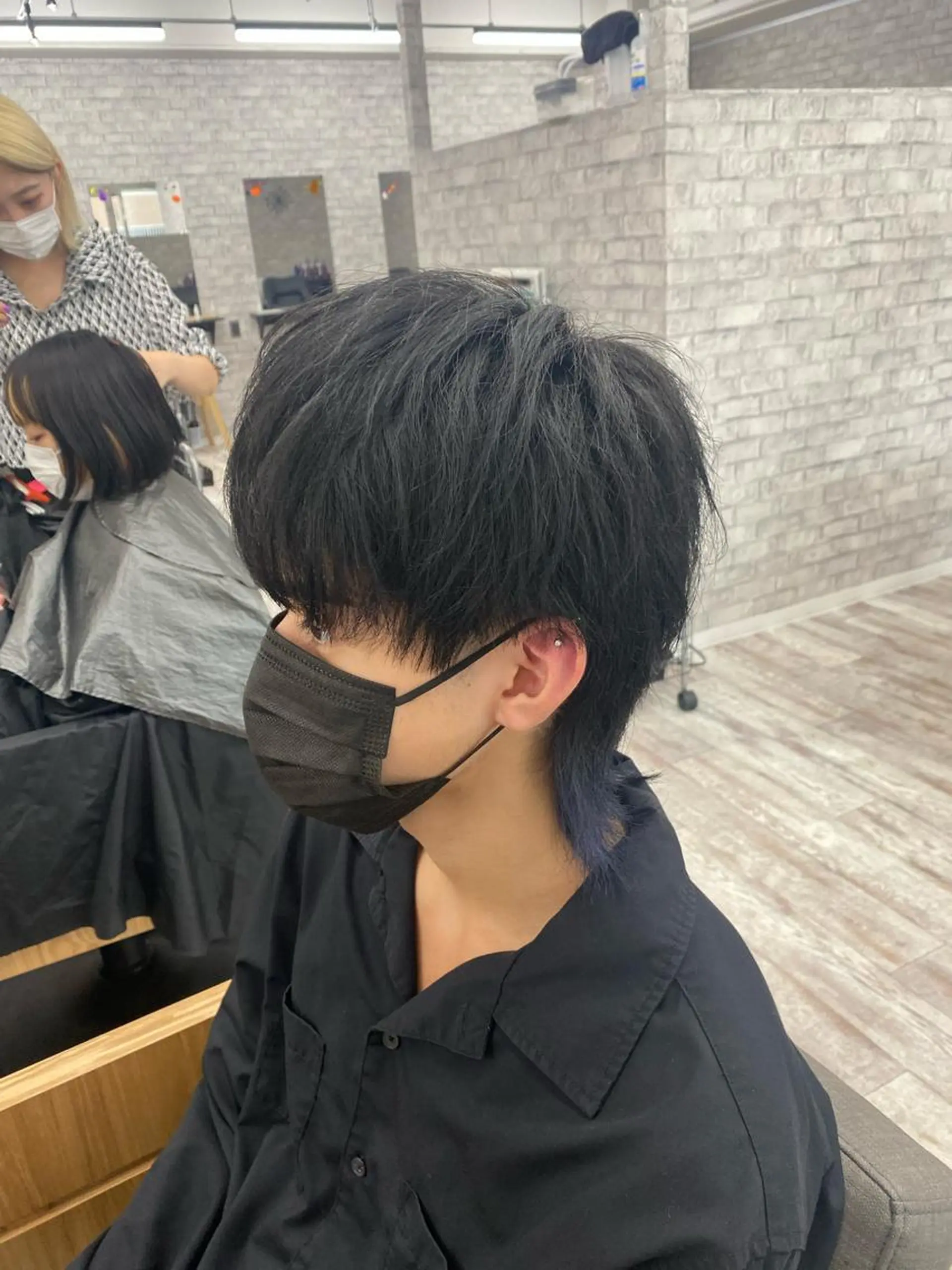 ミディアム アッシュ アッシュグレー アッシュグレージュ ミストバング ピンクブラウン カット 🔥メンズパーマ特化 🔥店長中村雄樹のヘアスタイル