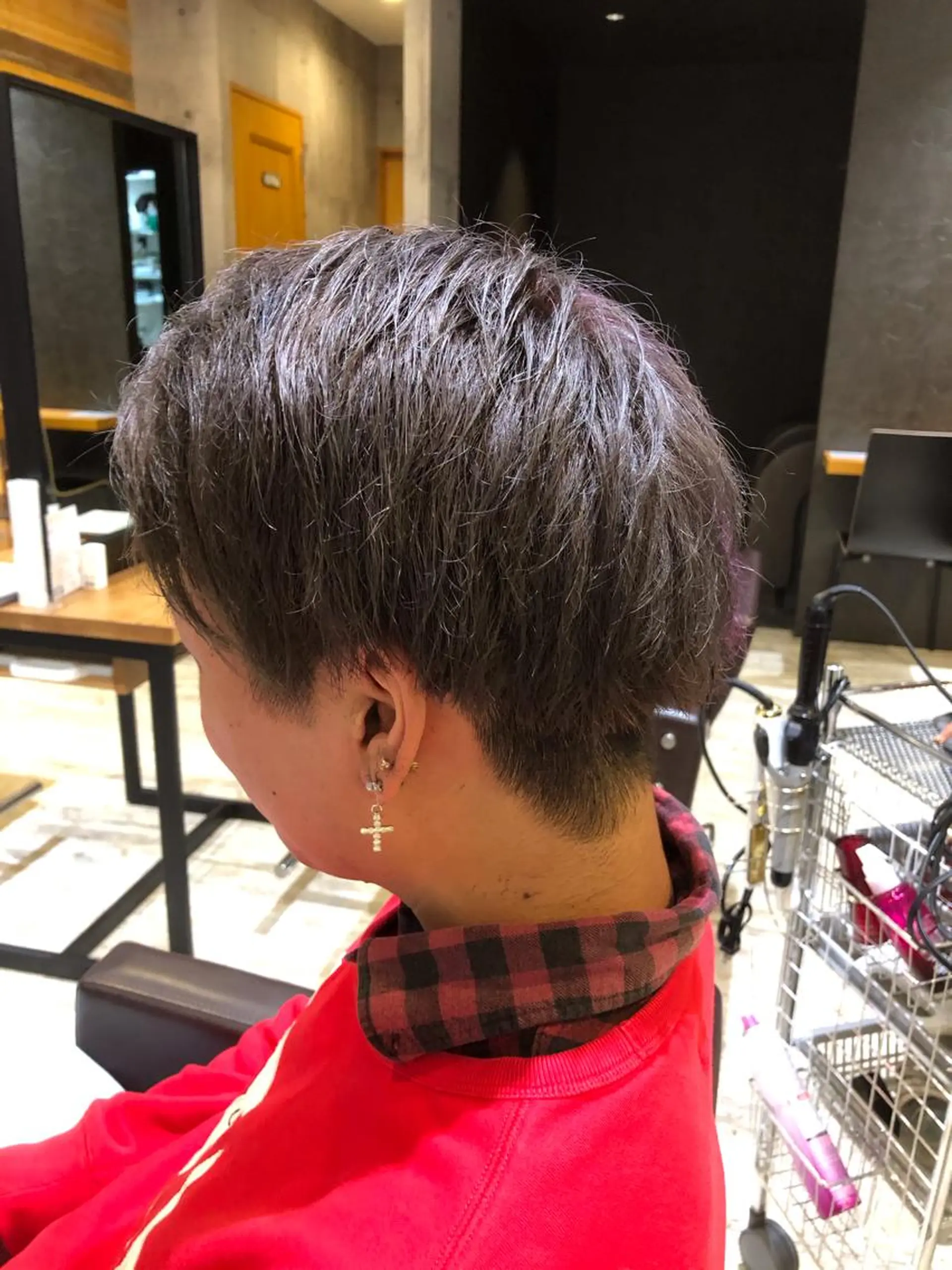 ミディアム カラー パーマ ヘアアレンジ メンズ キッズ ネイル マツエク・マツパ ヘアカラー トリートメント MODEK's西宮店 マネージャー神道有基のヘアスタイル